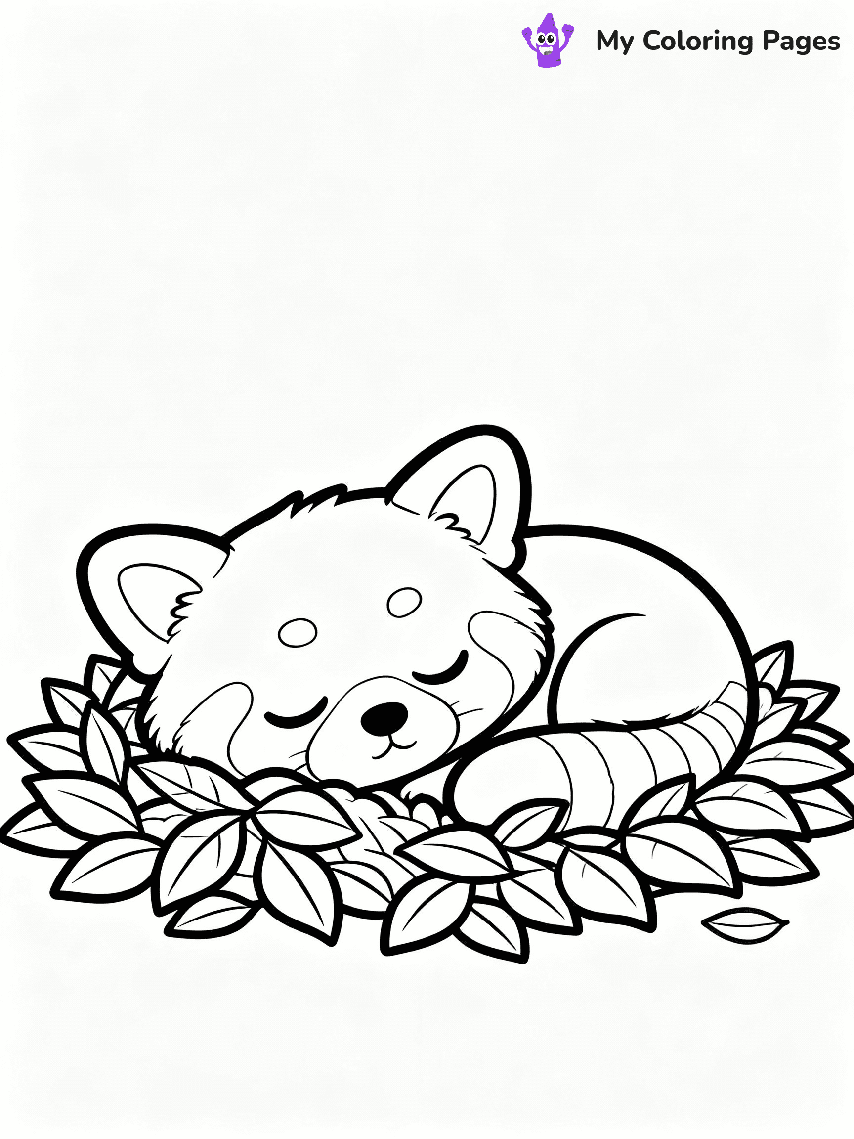 Red Panda Coloring Pages - 8