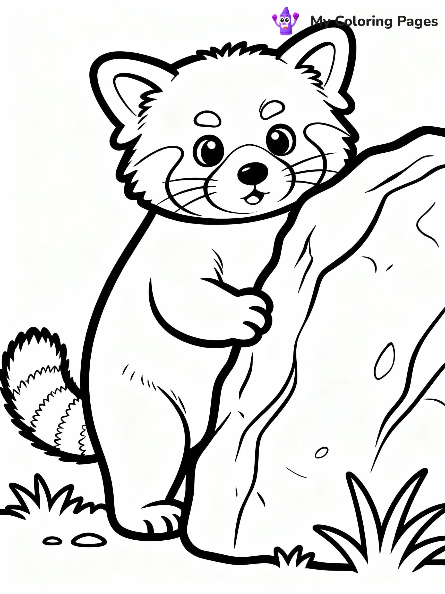 Red Panda Coloring Pages - 7