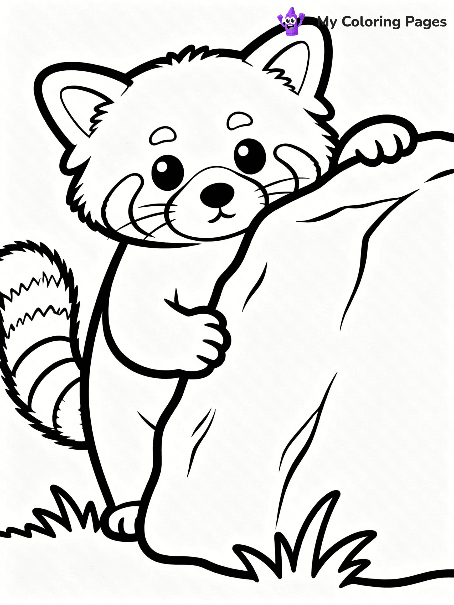 Red Panda Coloring Pages - 6