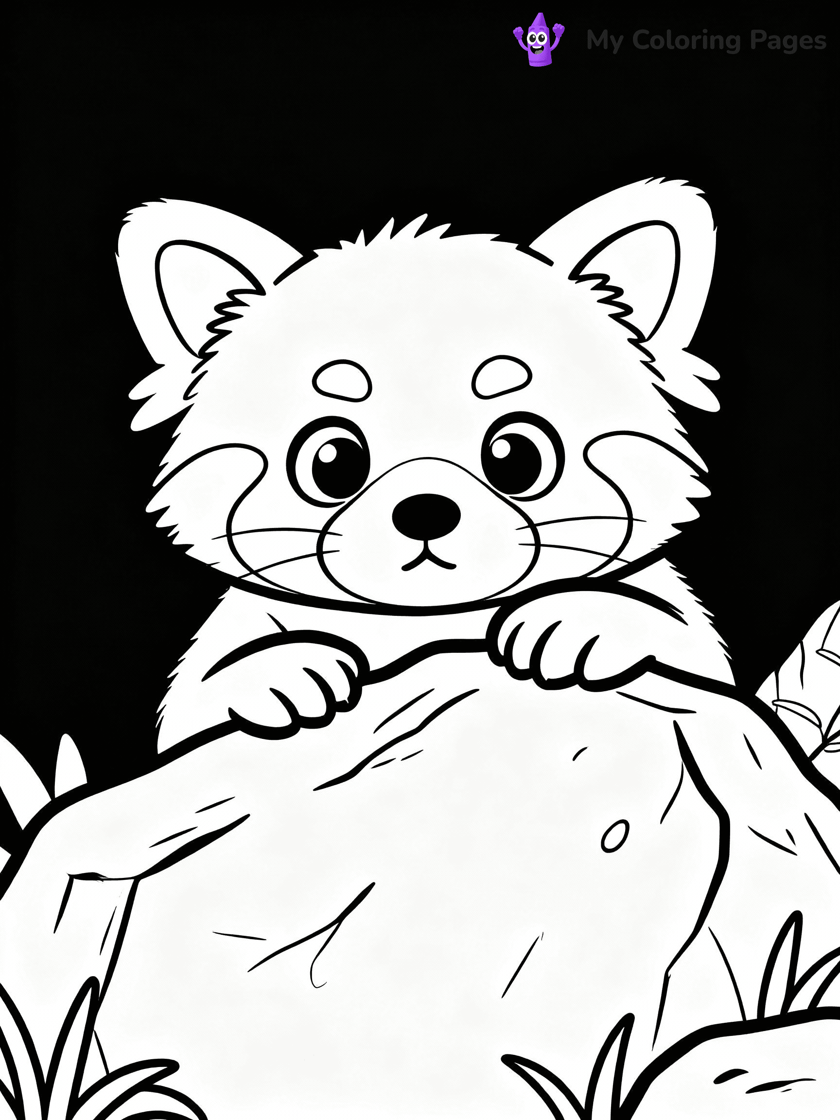 Red Panda Coloring Pages - 5