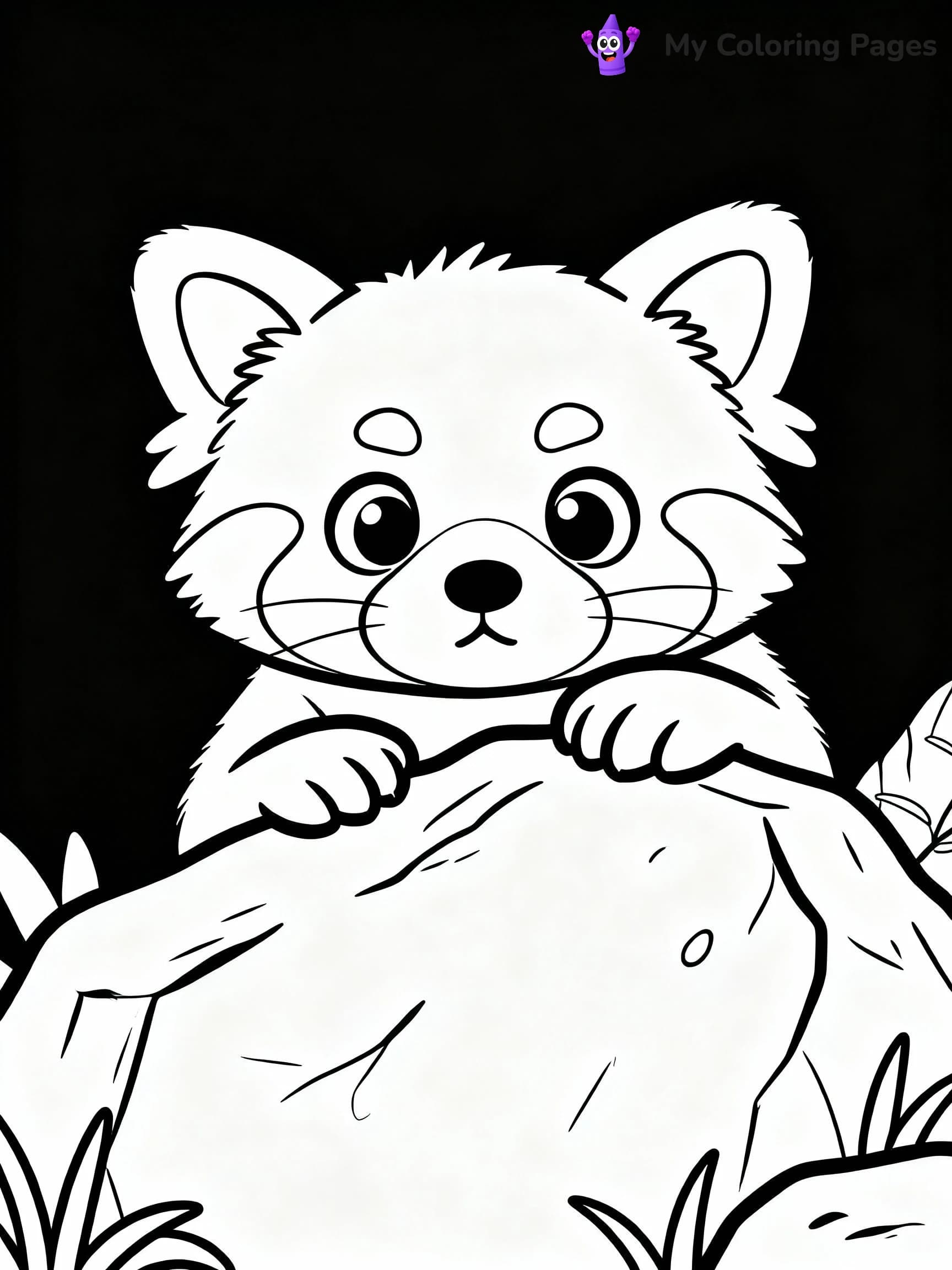 Red Panda Coloring Pages - 5