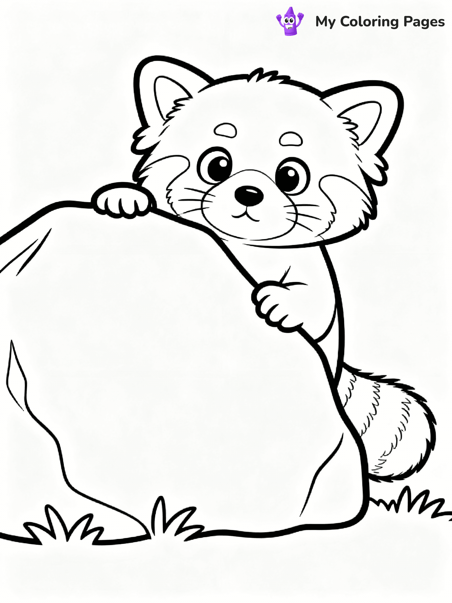 Red Panda Coloring Pages - 4