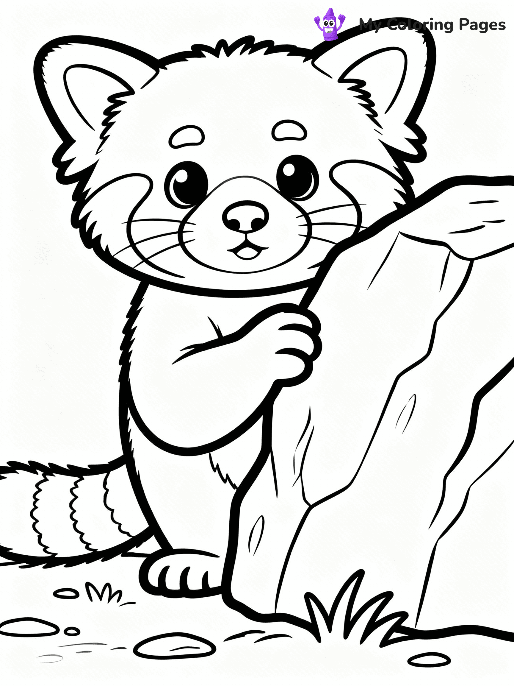 Red Panda Coloring Pages - 3