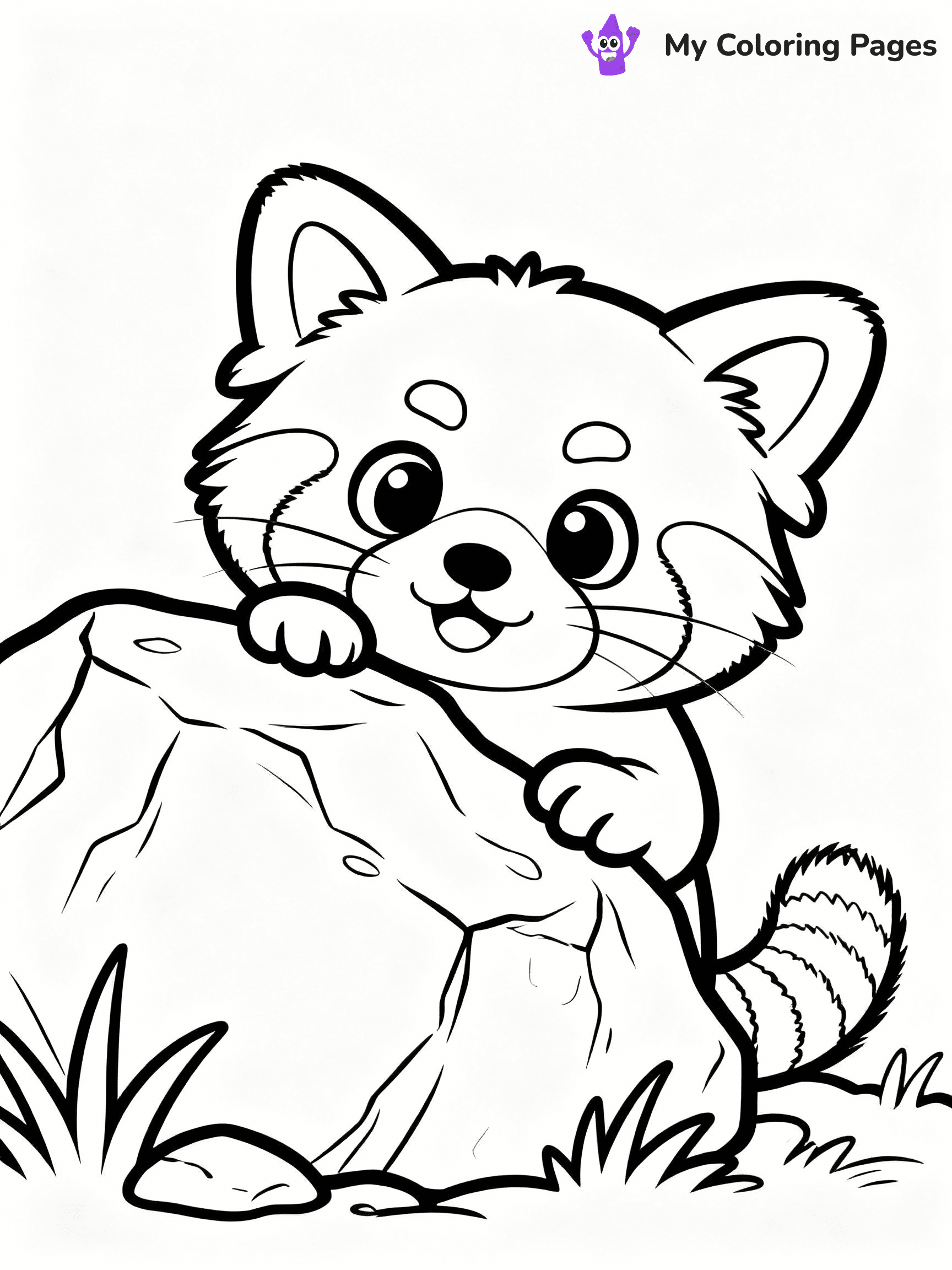 Red Panda Coloring Pages - 2