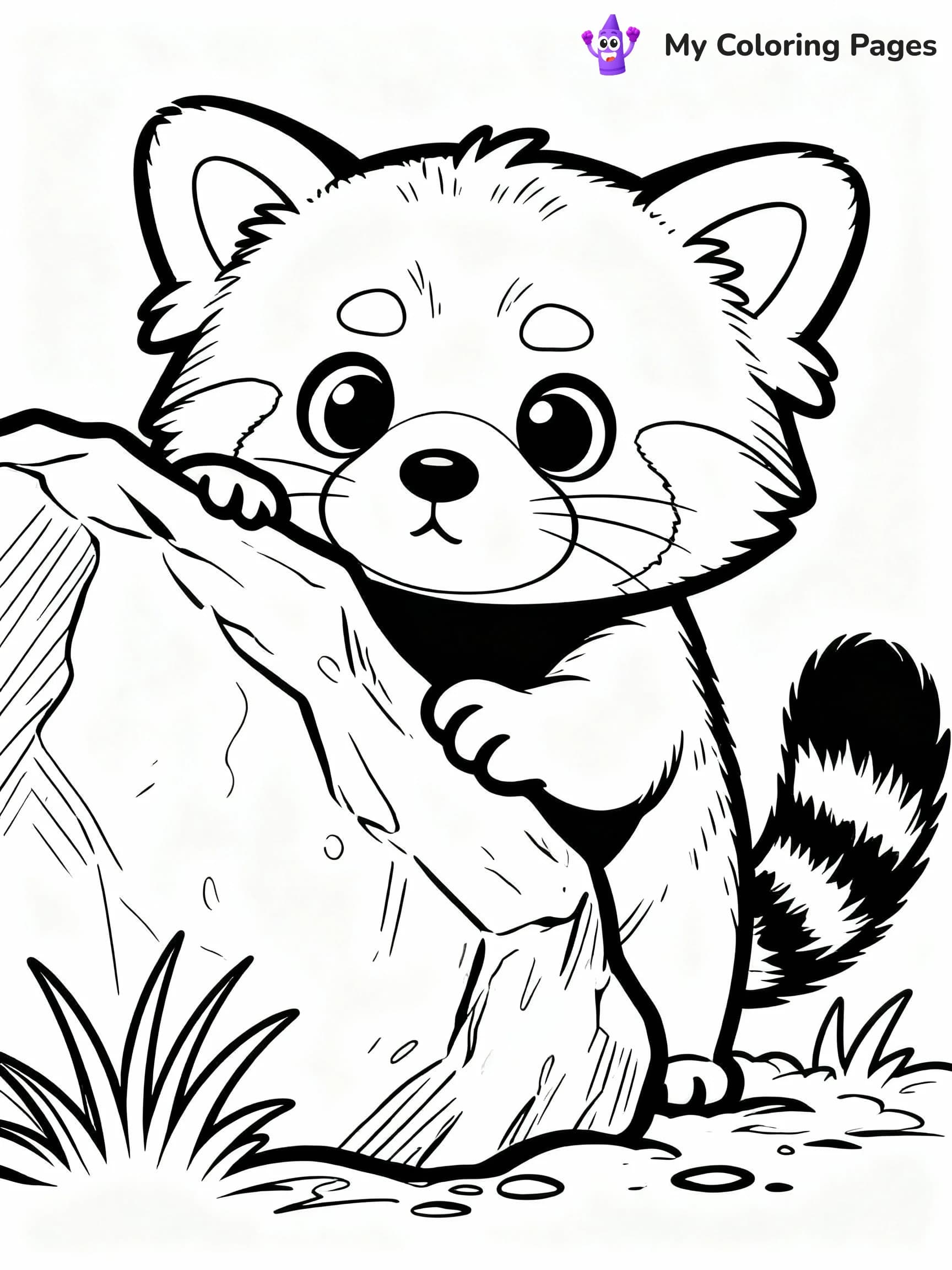 Red Panda Coloring Pages - 1