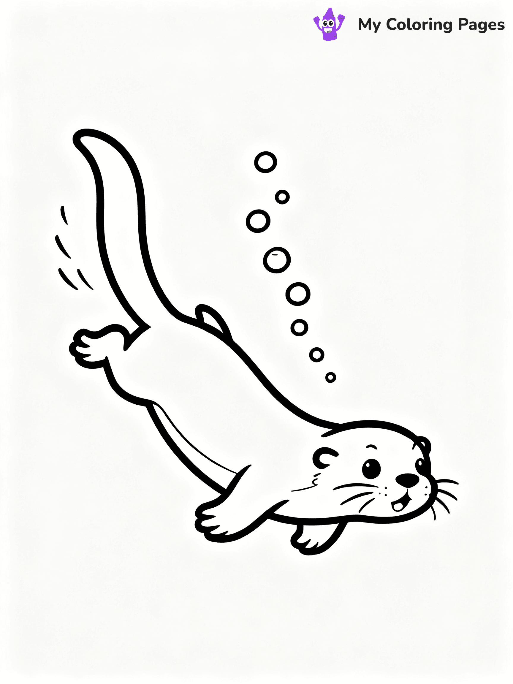Otter Coloring Pages - 26