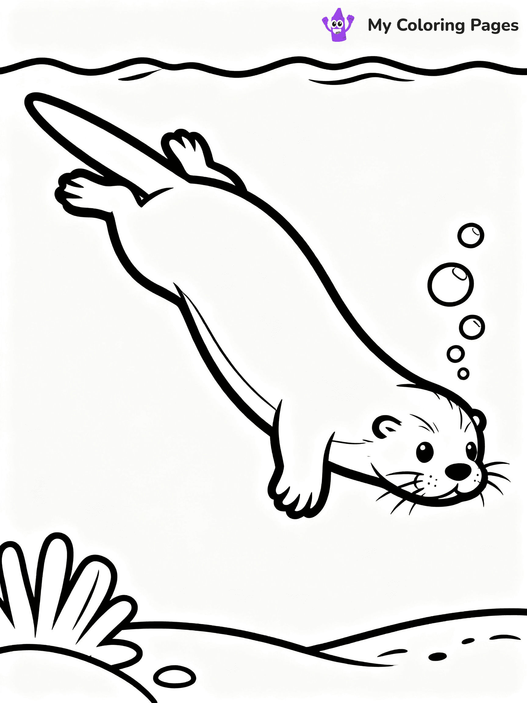 Otter Coloring Pages - 24
