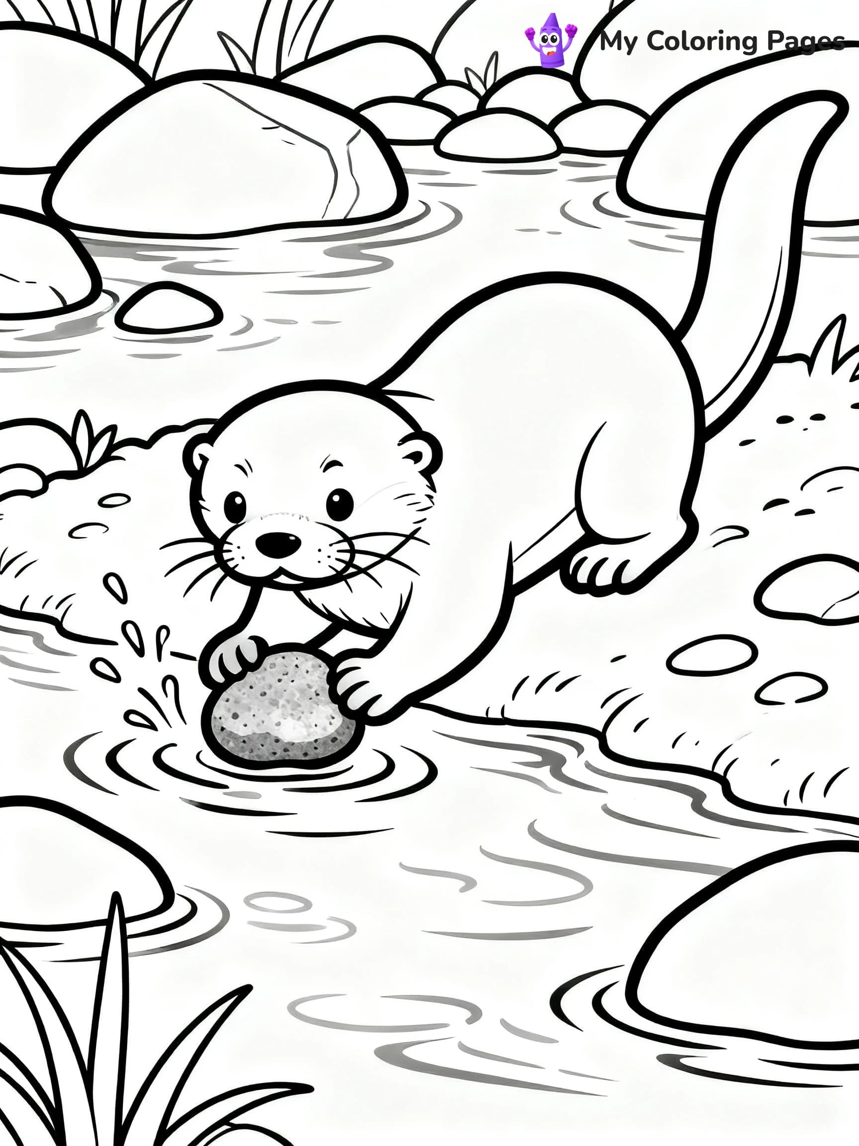 Otter Coloring Pages - 19