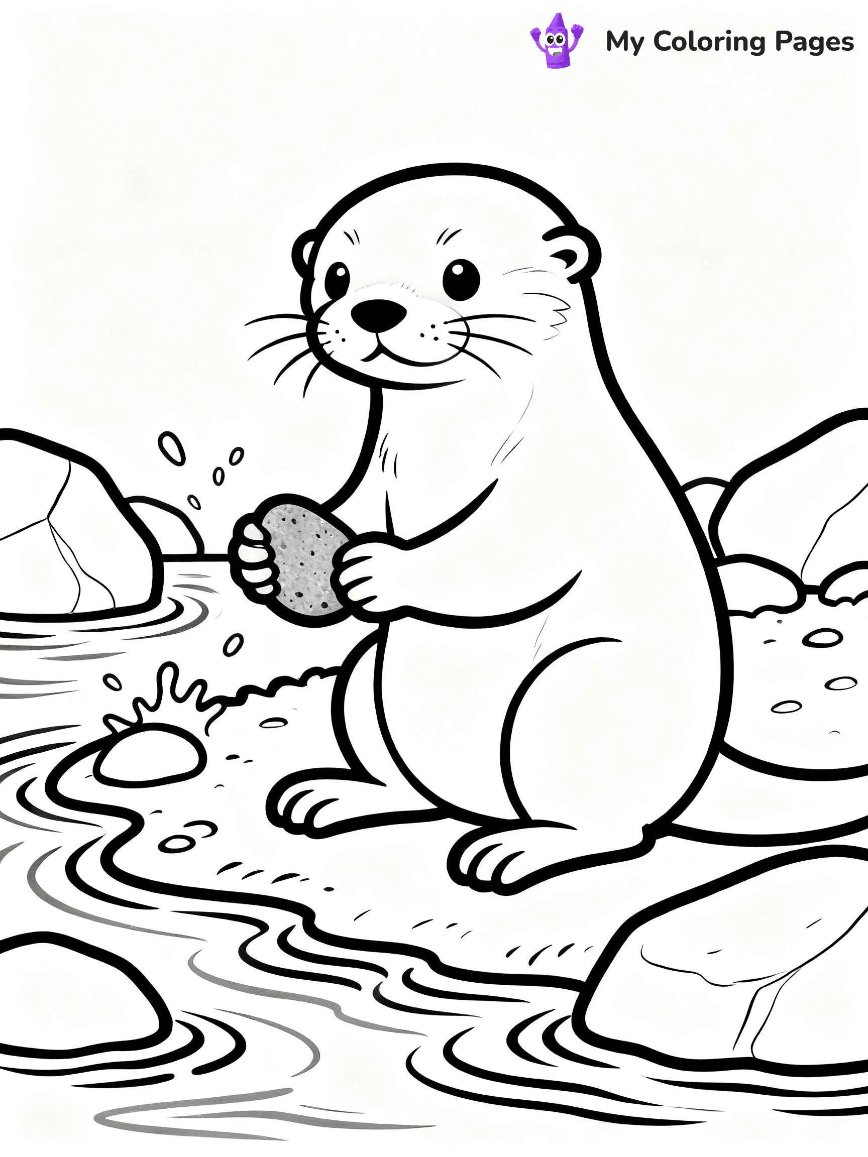 Otter Coloring Pages - 18