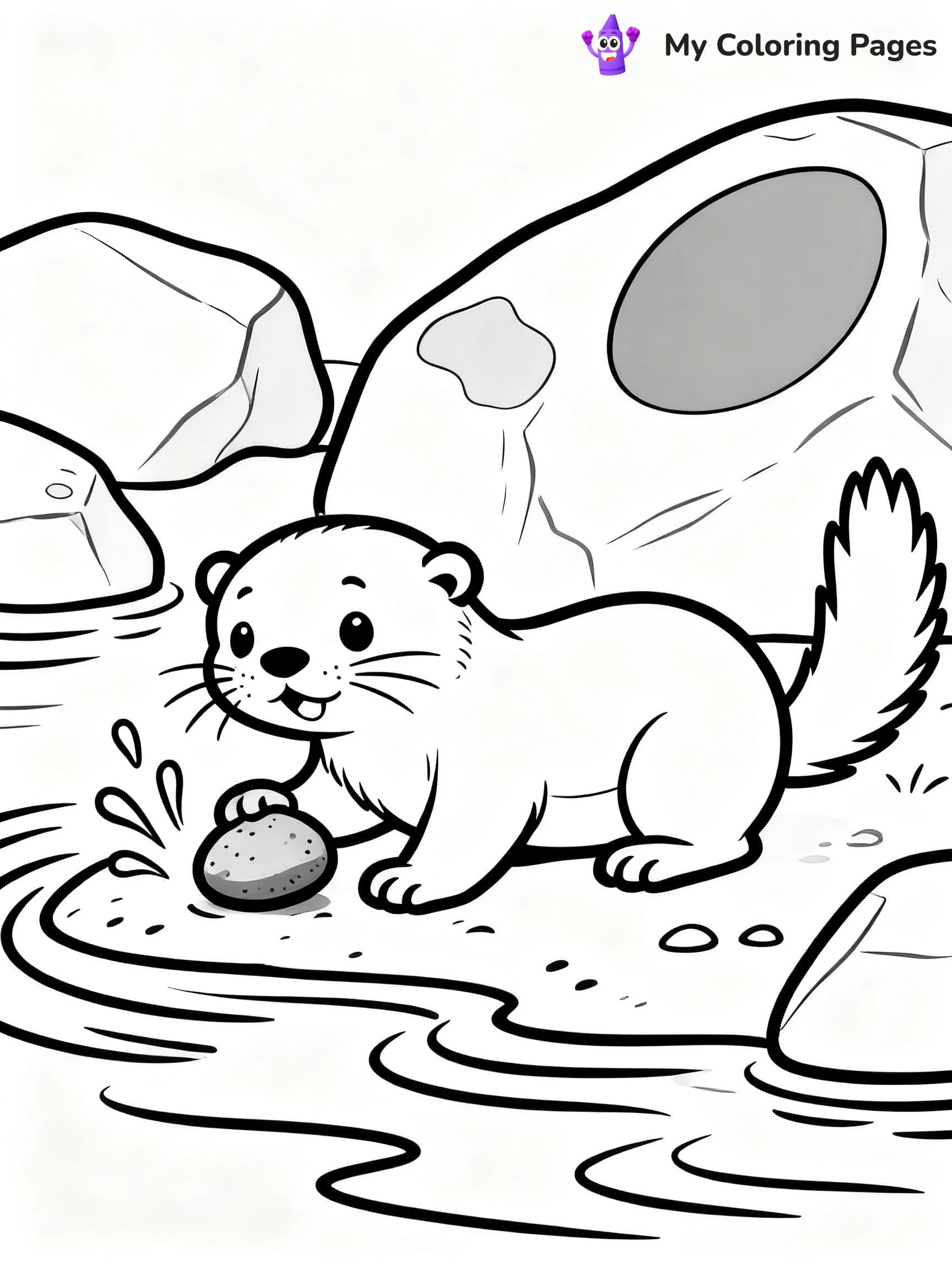 Otter Coloring Pages - 15