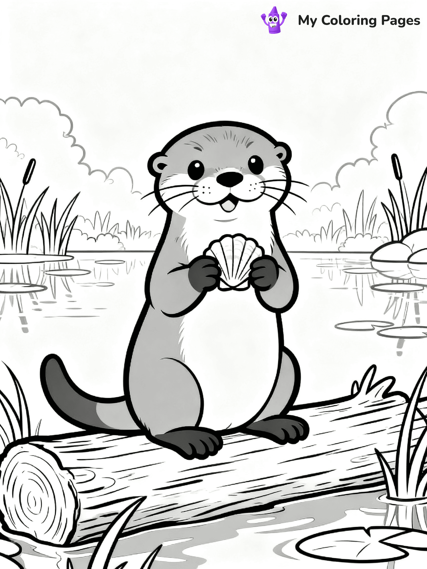 Otter Coloring Pages - 14