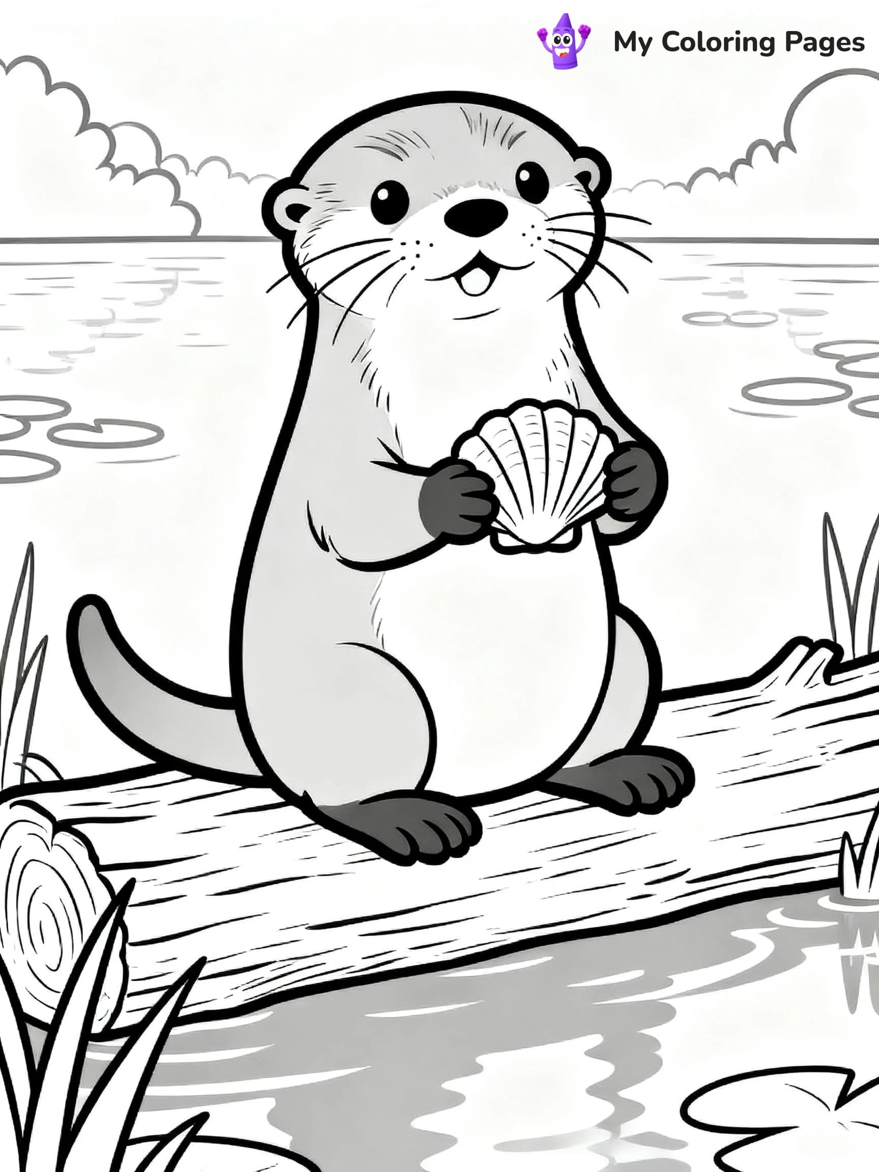 Otter Coloring Pages - 12