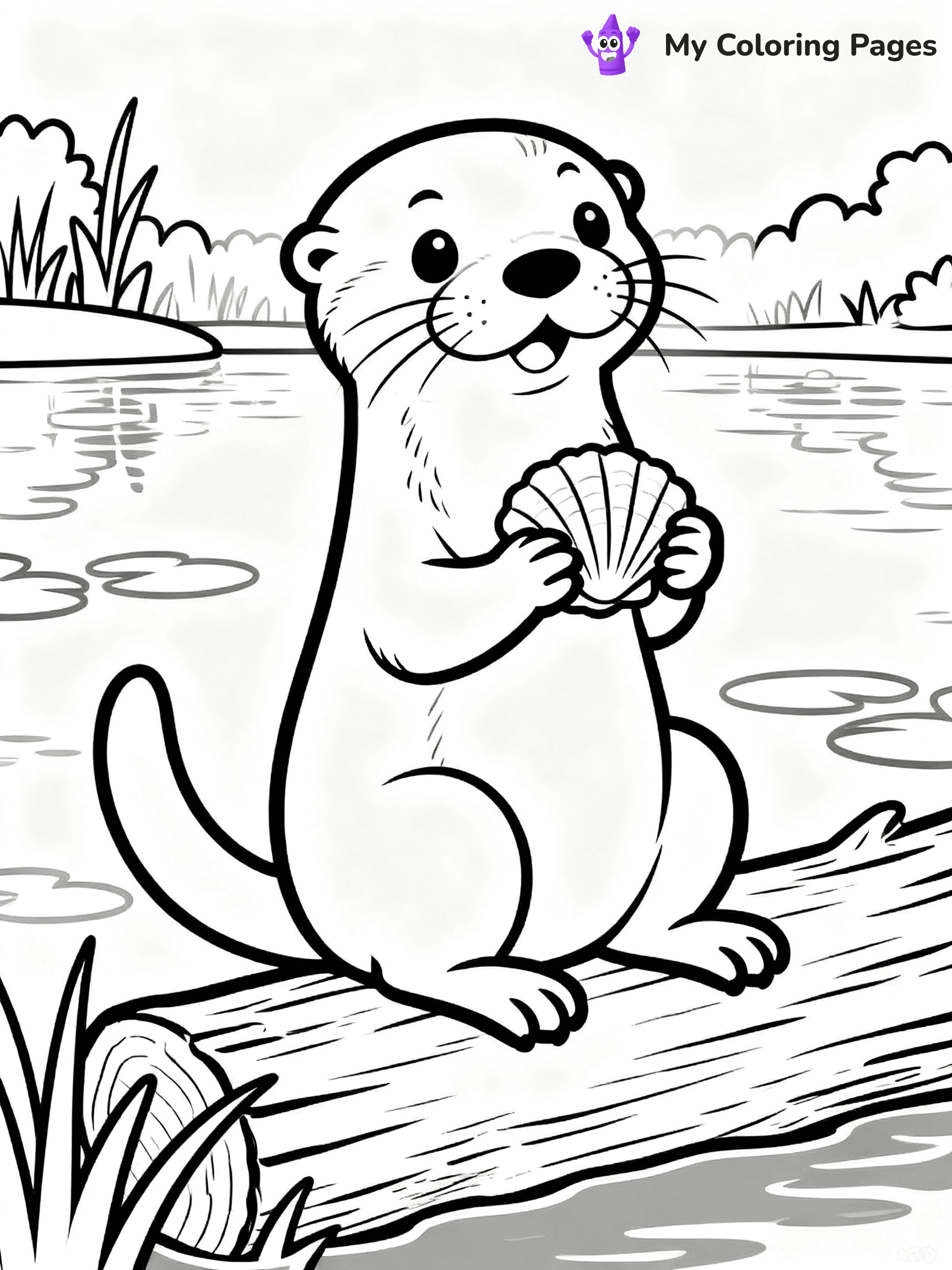 Otter Coloring Pages - 11