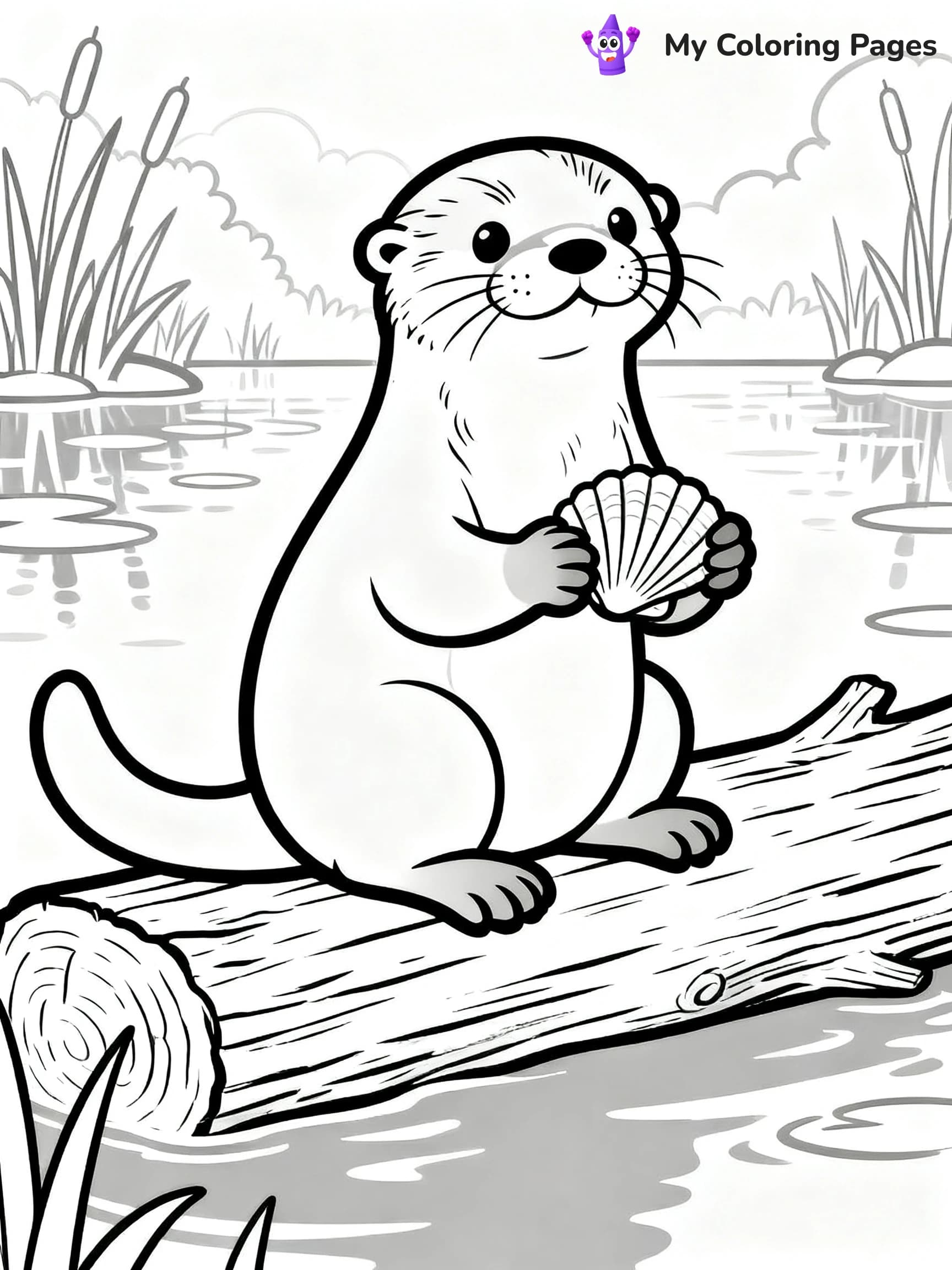 Otter Coloring Pages - 8
