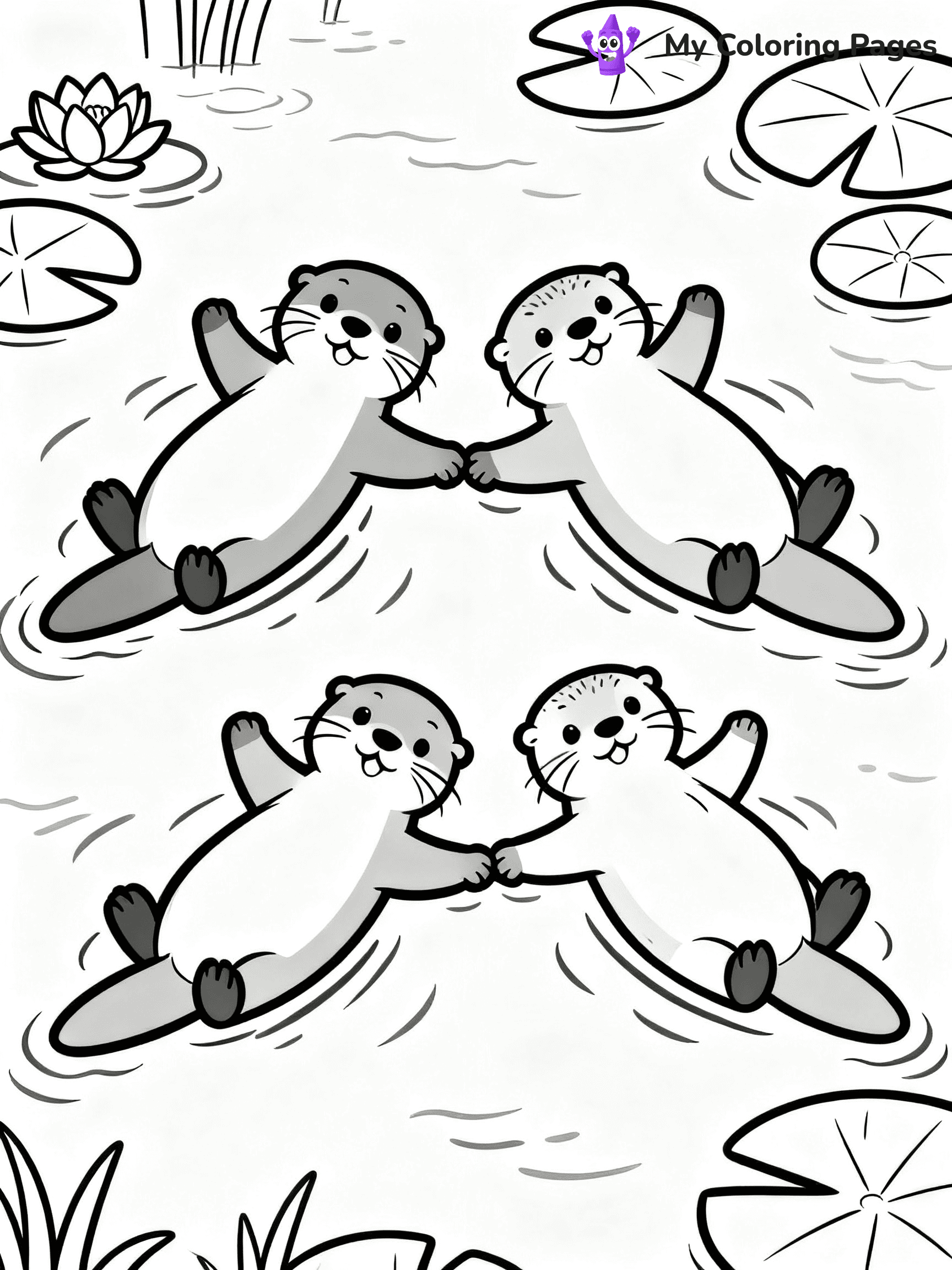 Otter Coloring Pages - 7