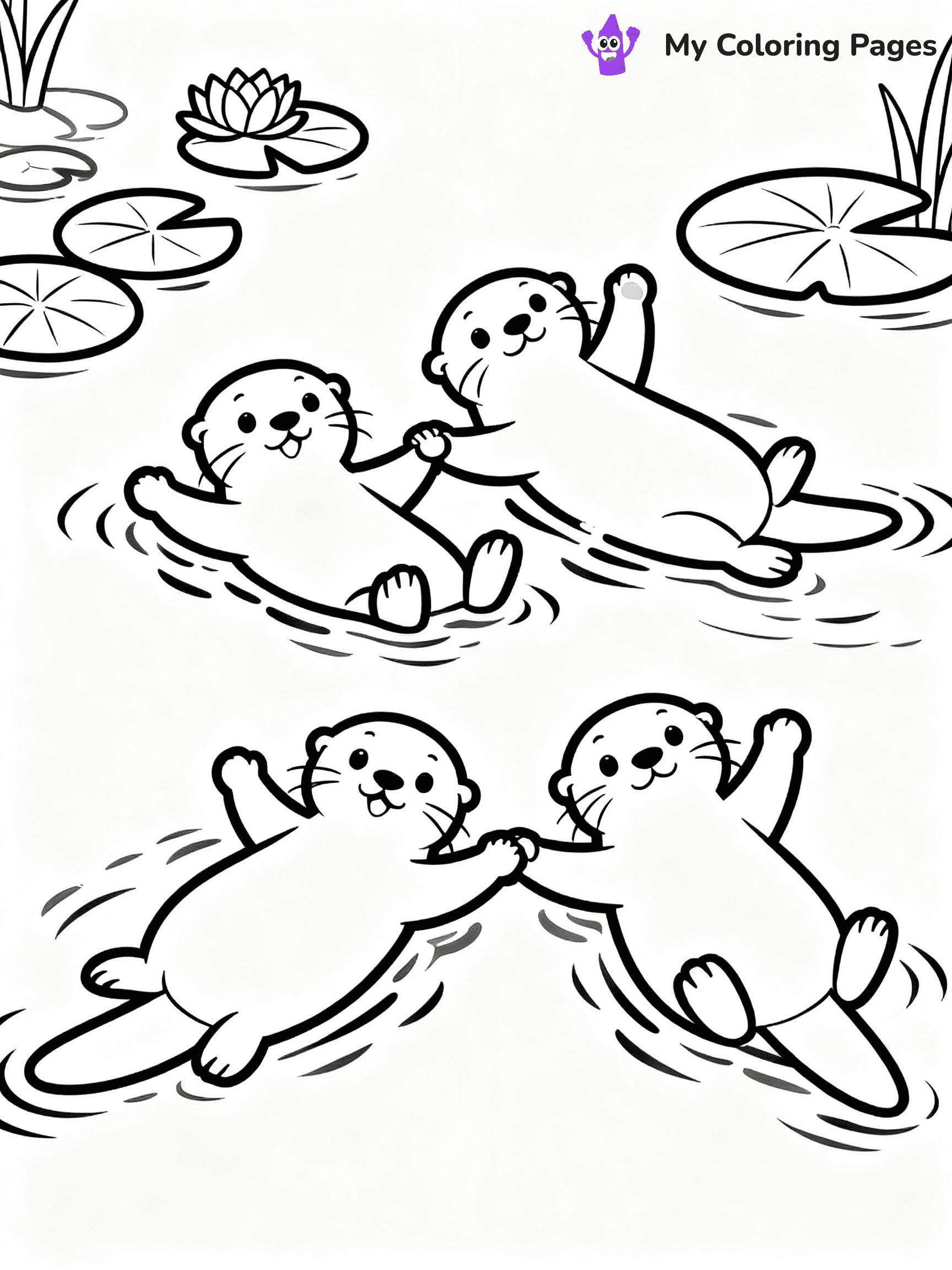 Otter Coloring Pages - 4