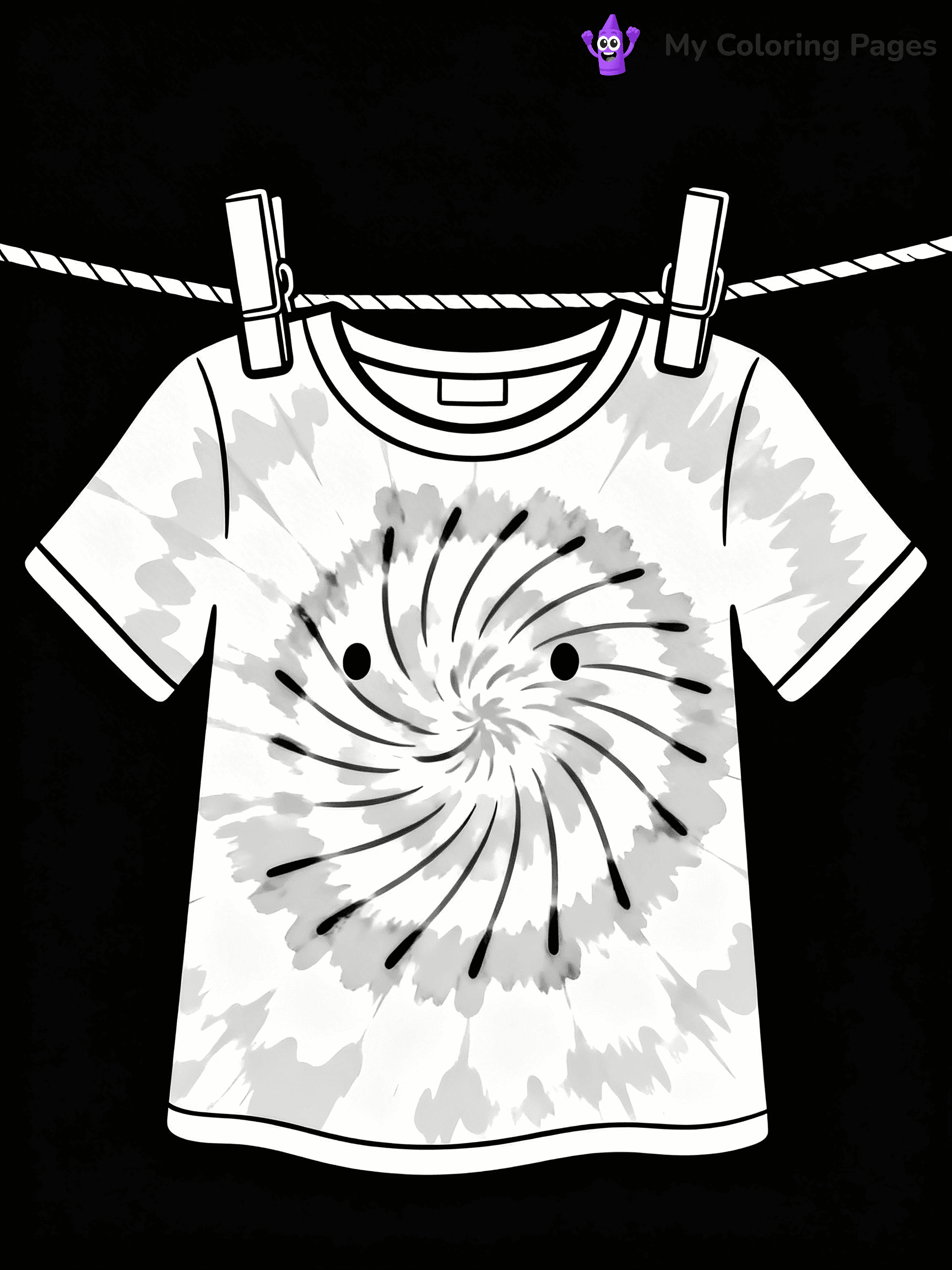 Tie Dye Coloring Pages - 16