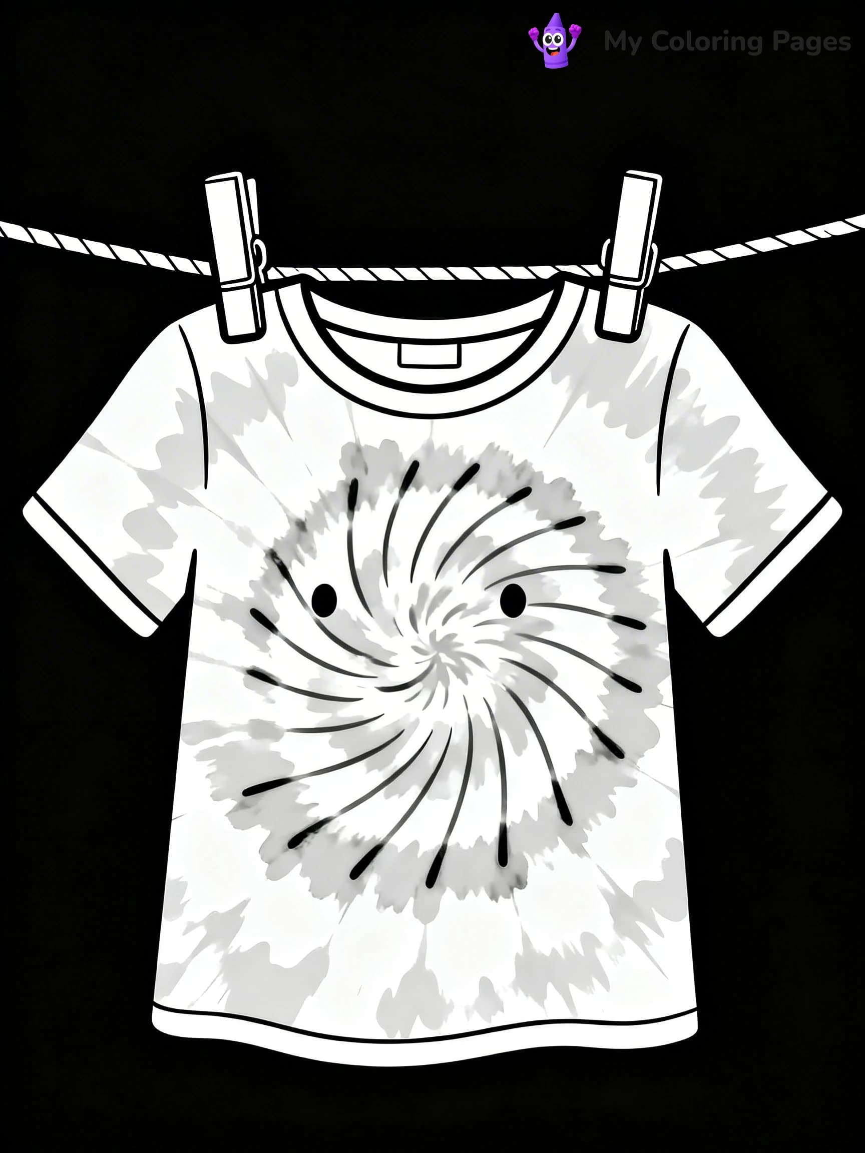 Tie Dye Coloring Pages - 16