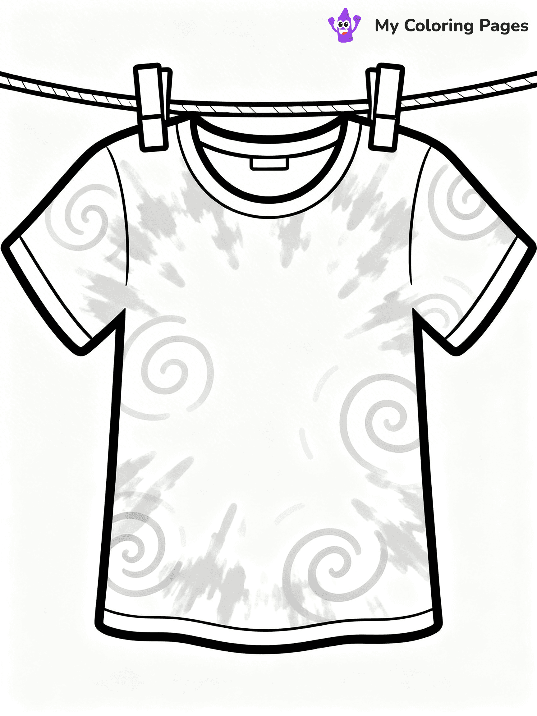 Tie Dye Coloring Pages - 14