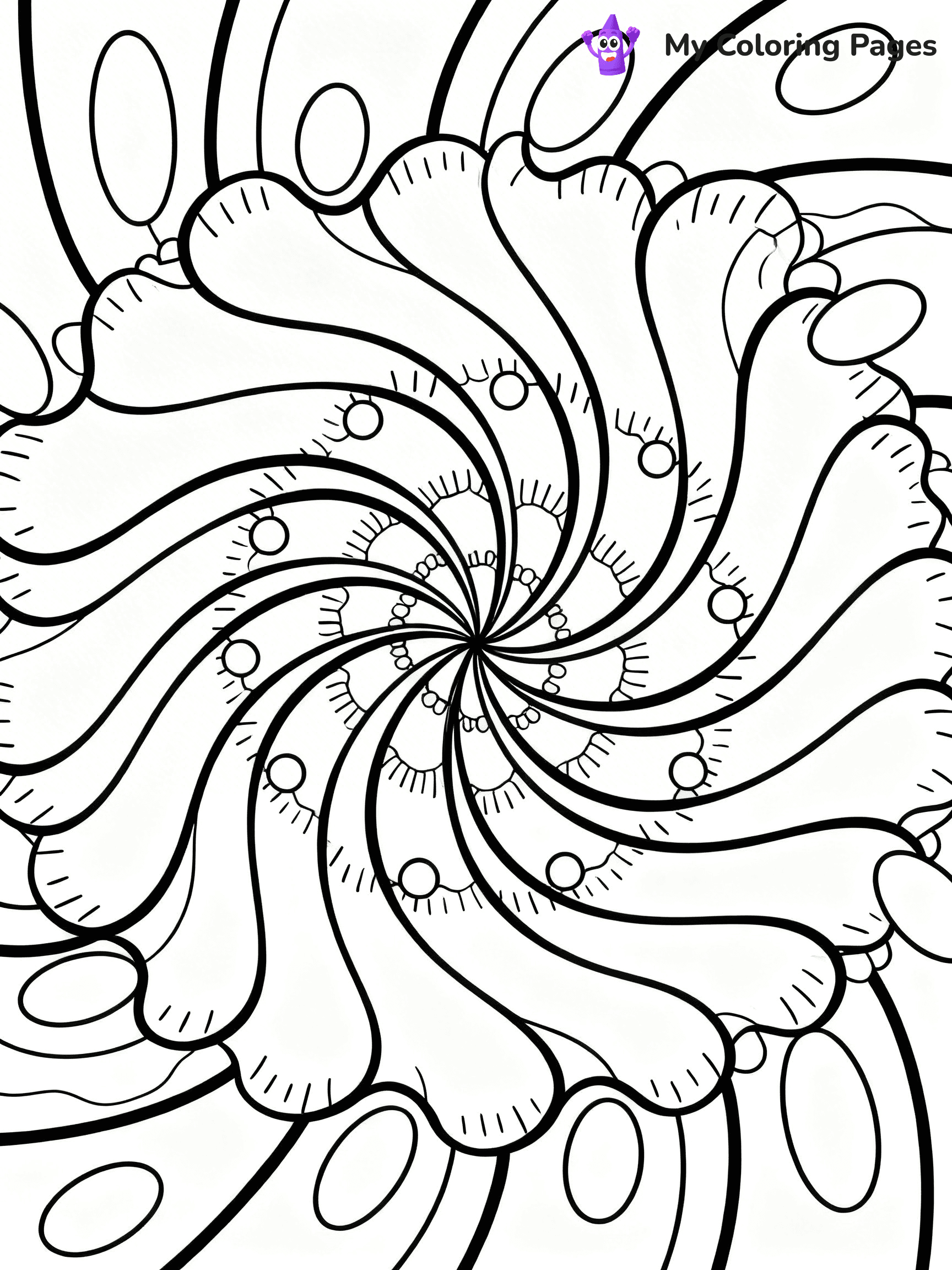 Tie Dye Coloring Pages - 5