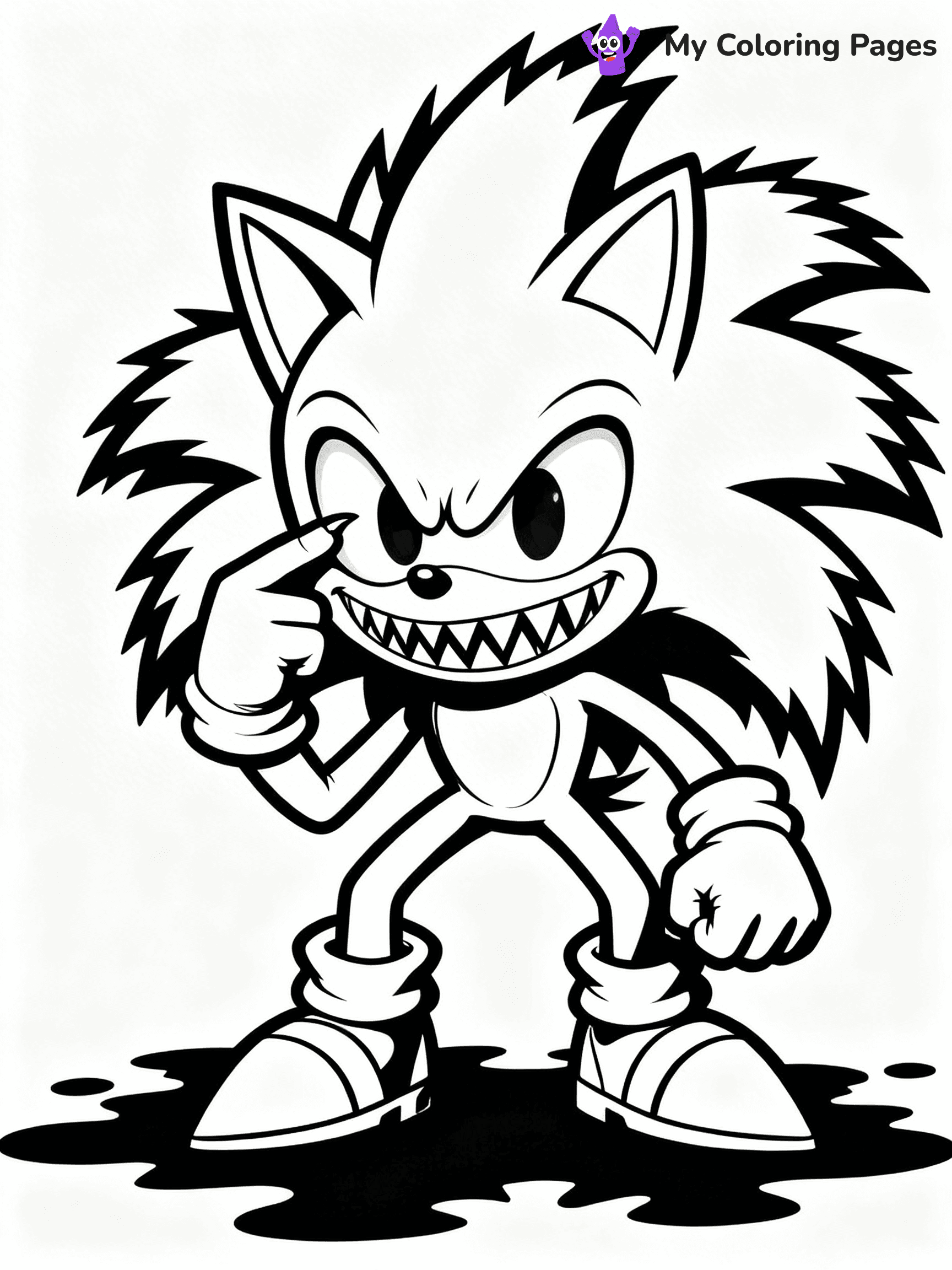 Sonic.Exe Coloring Pages - 33