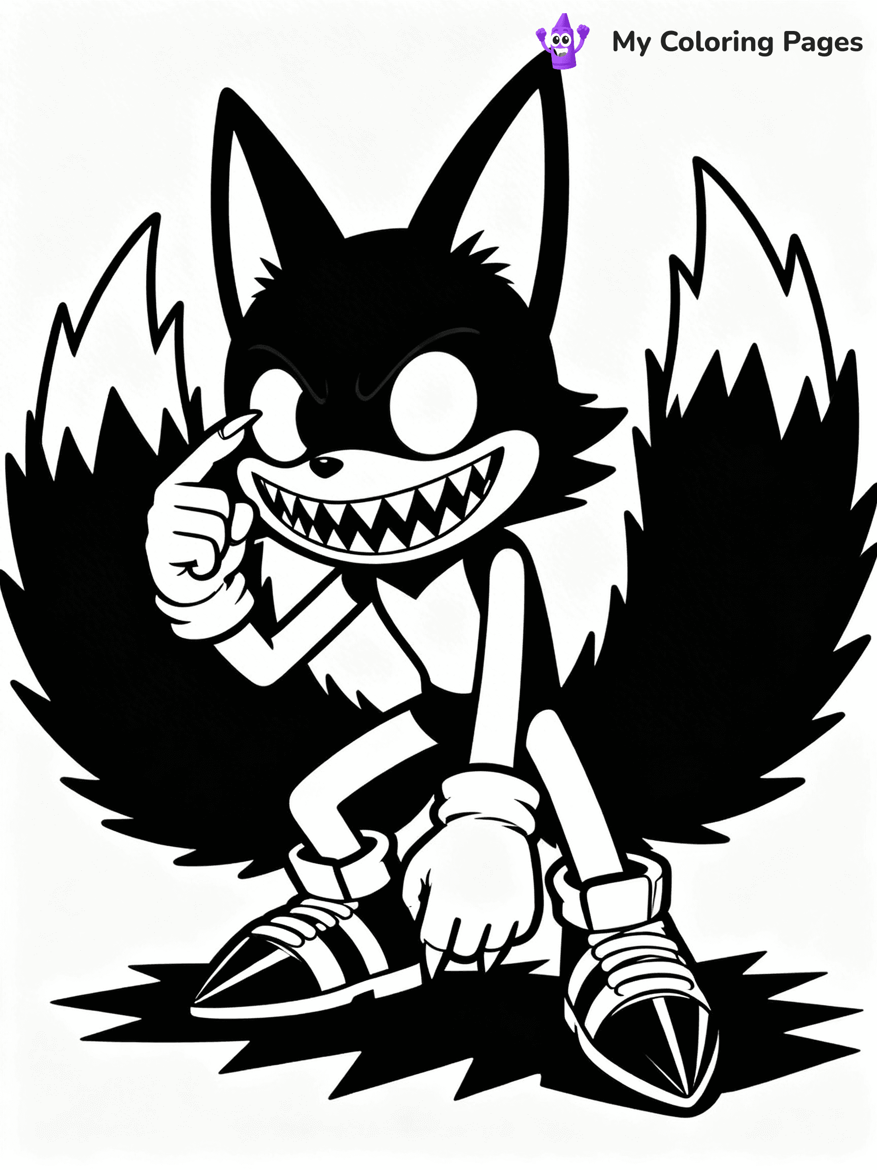 Sonic.Exe Coloring Pages - 32