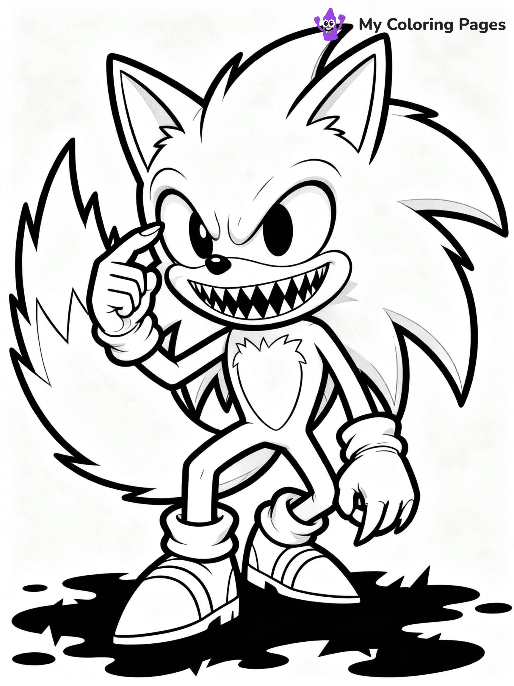 Sonic.Exe Coloring Pages - 31