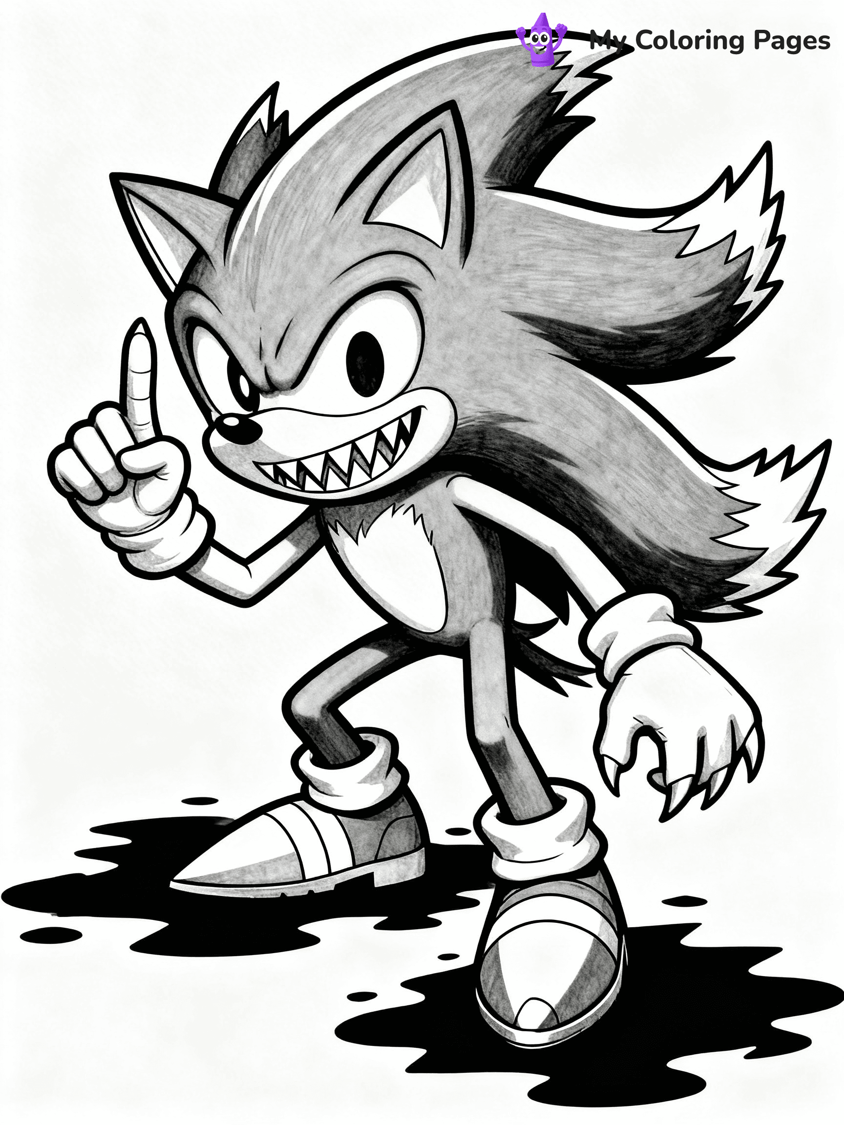 Sonic.Exe Coloring Pages - 30