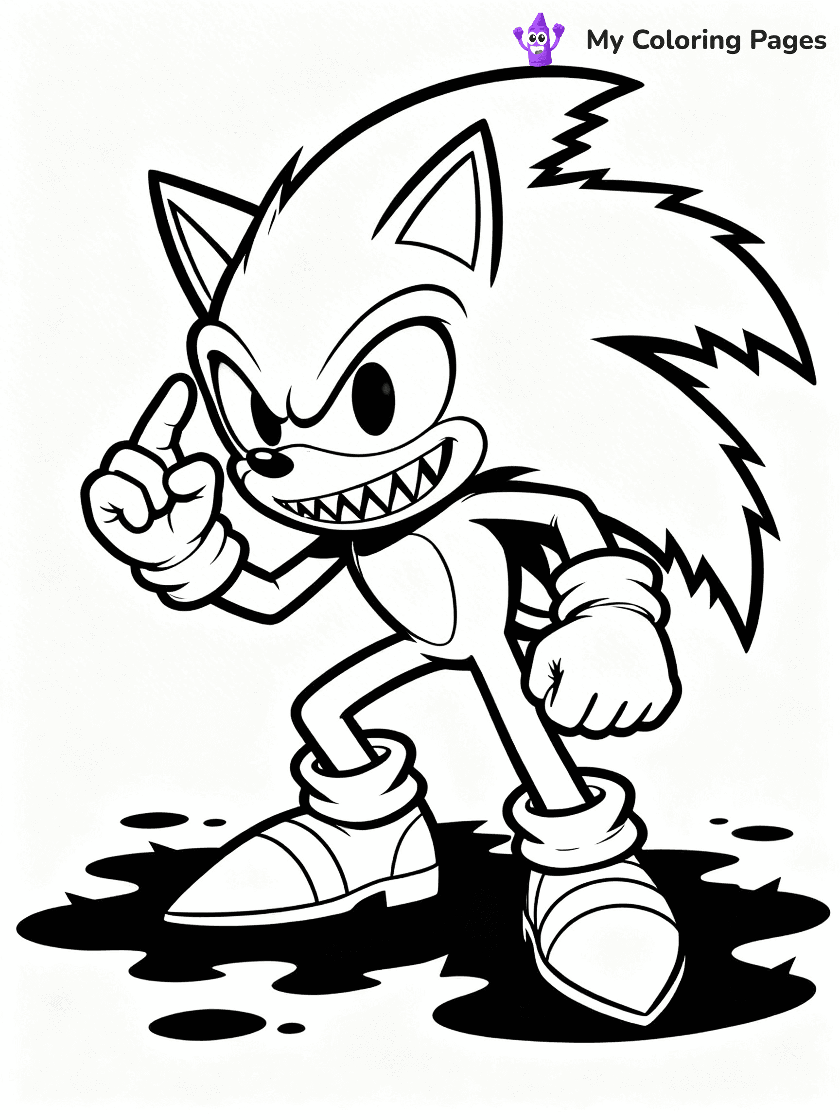 Sonic.Exe Coloring Pages - 29