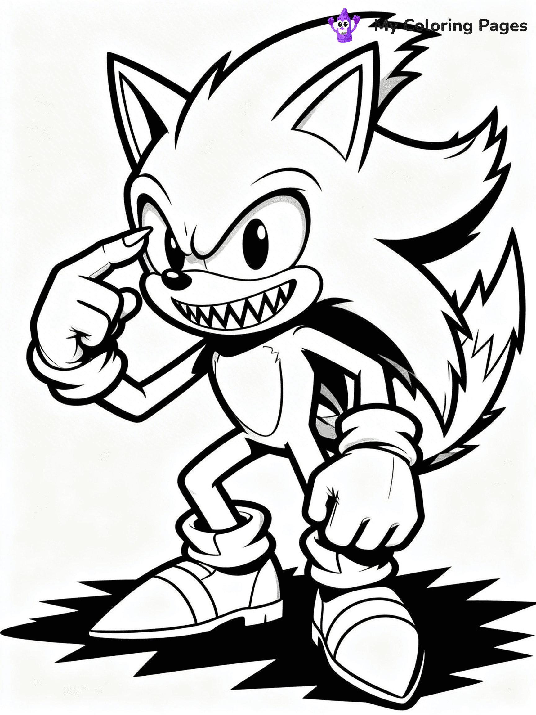 Sonic.Exe Coloring Pages - 28
