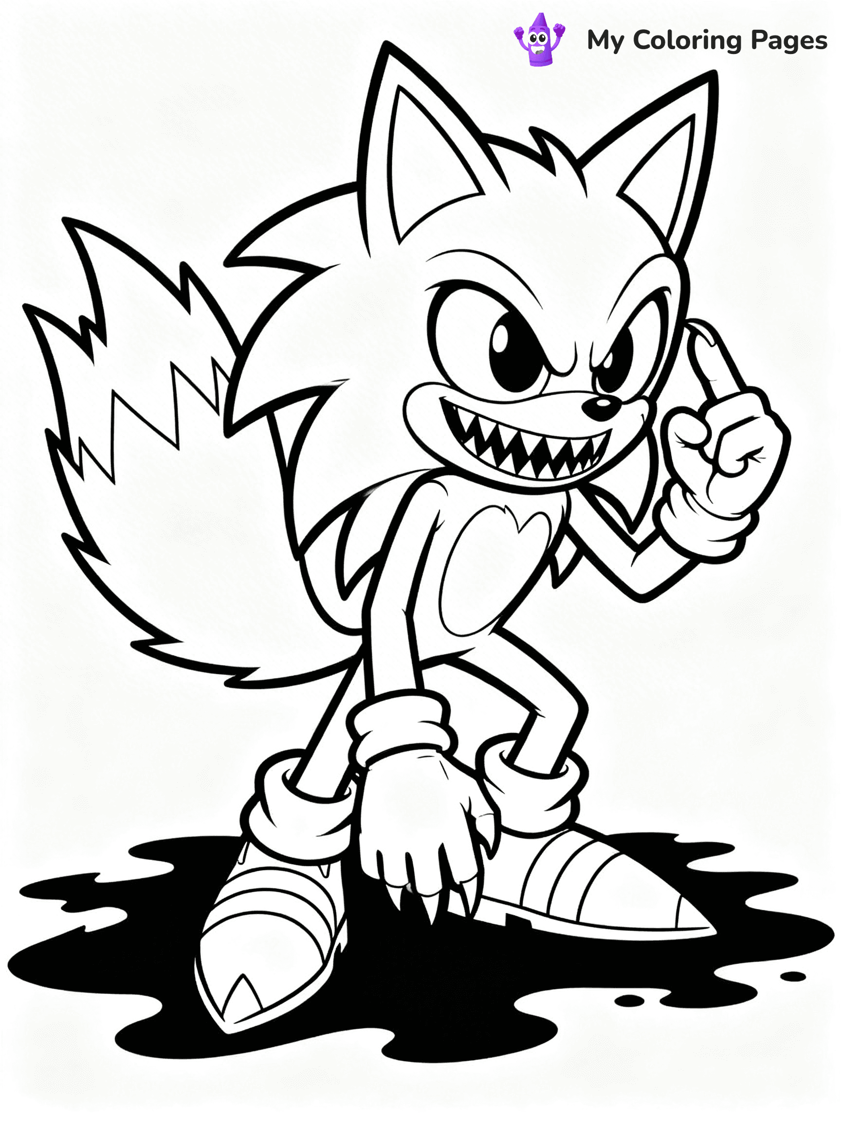 Sonic.Exe Coloring Pages - 27