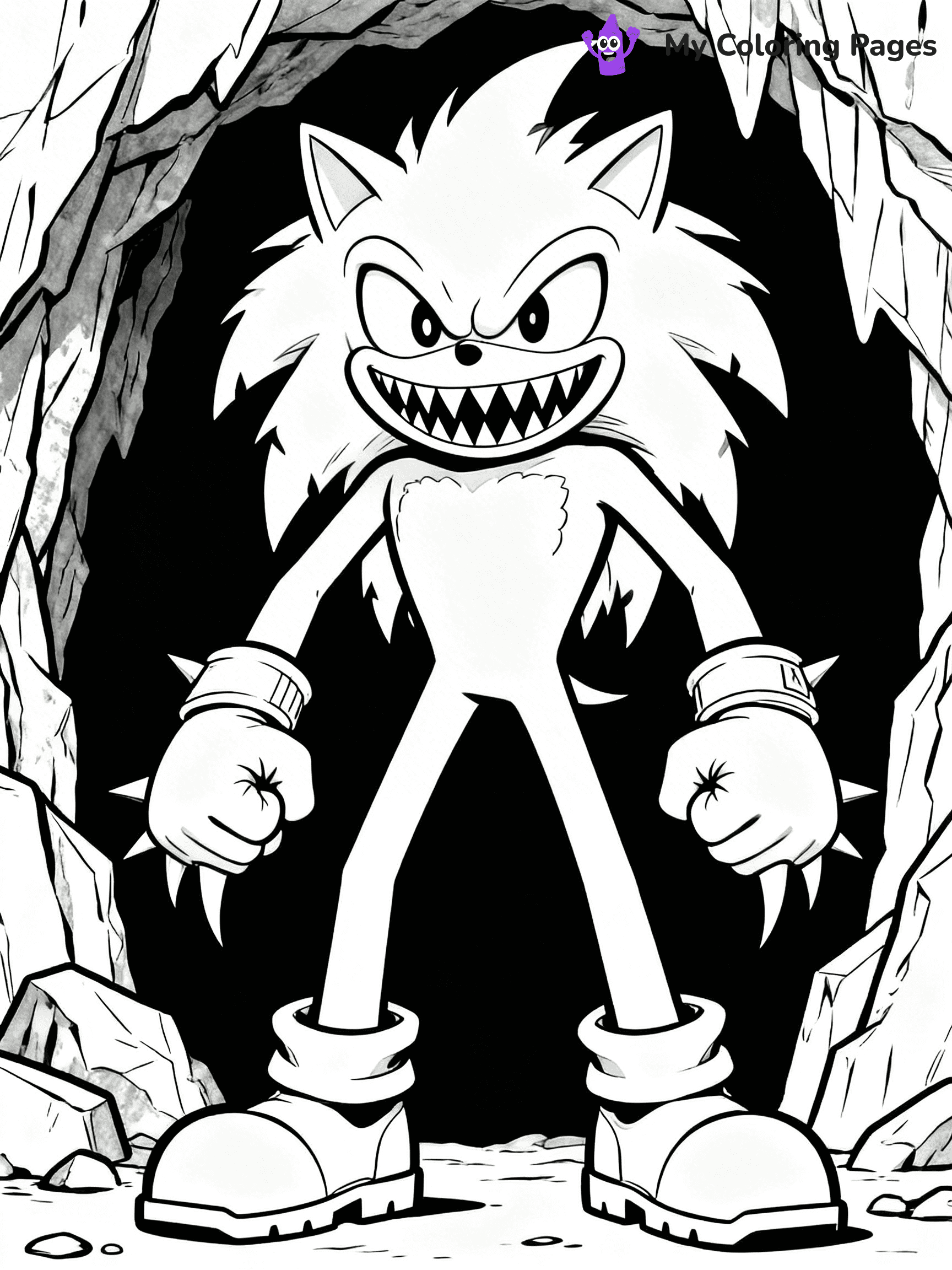 Sonic.Exe Coloring Pages - 11