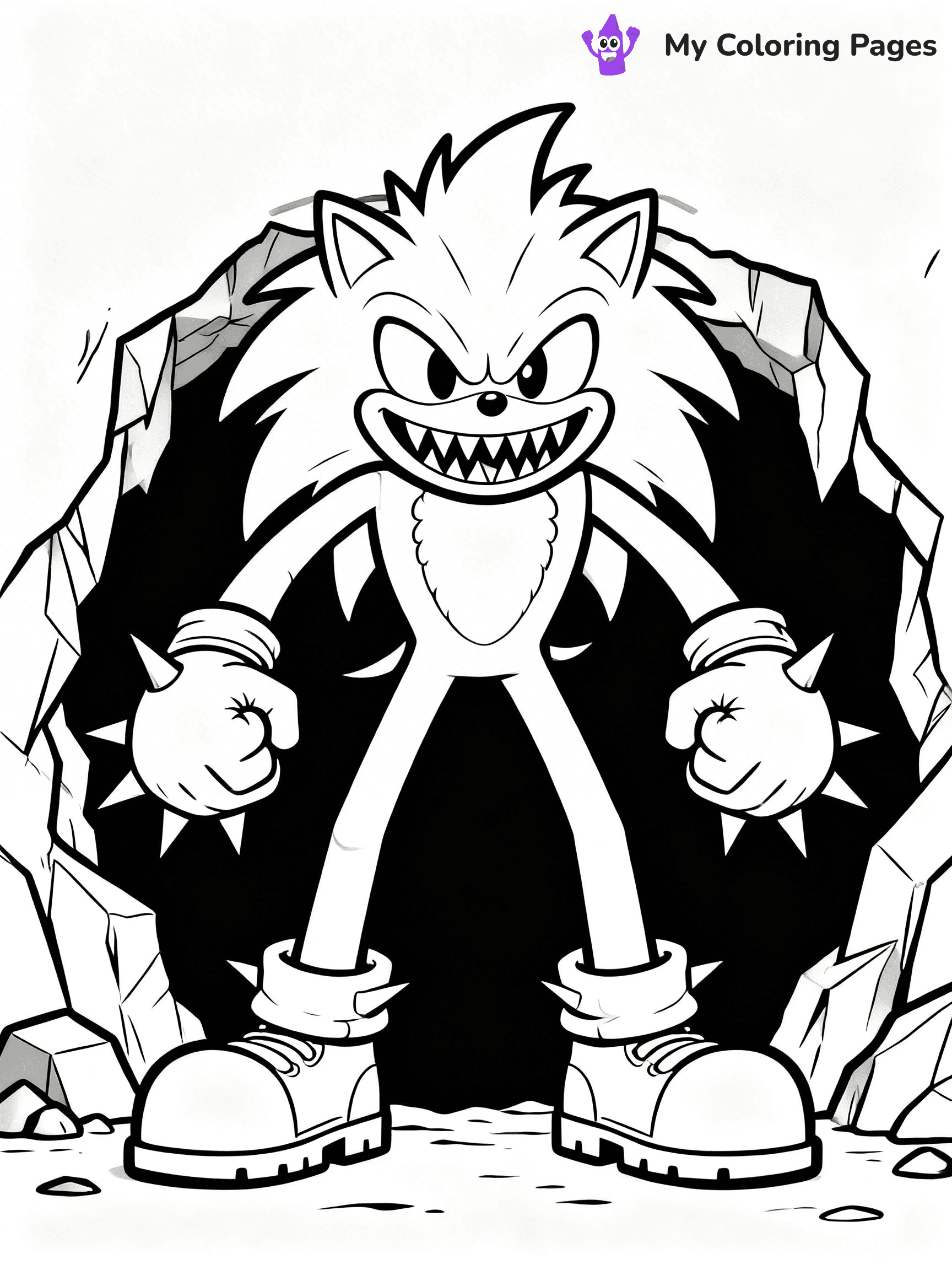 Sonic.Exe Coloring Pages - 9