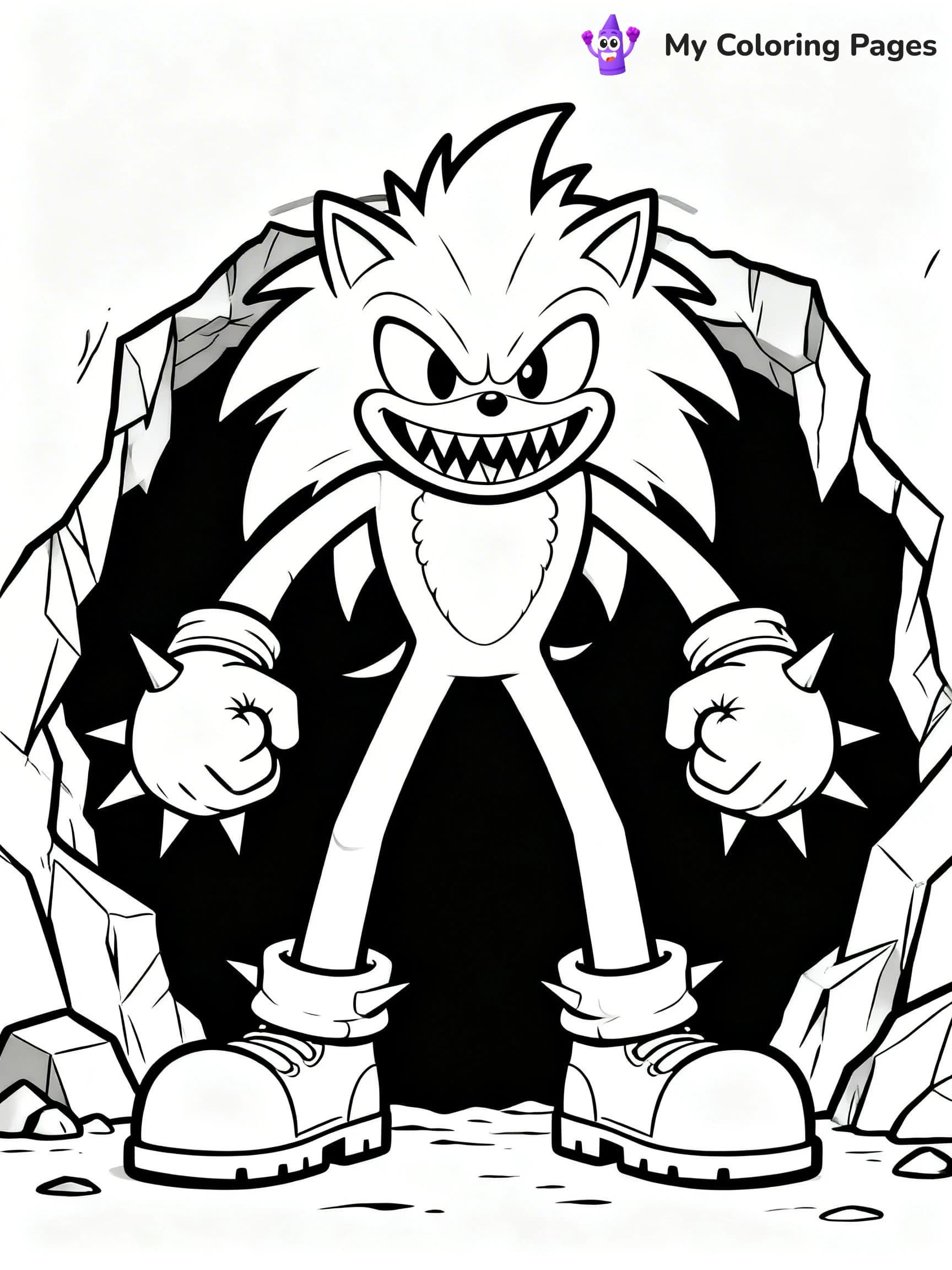 Sonic.Exe Coloring Pages - 17