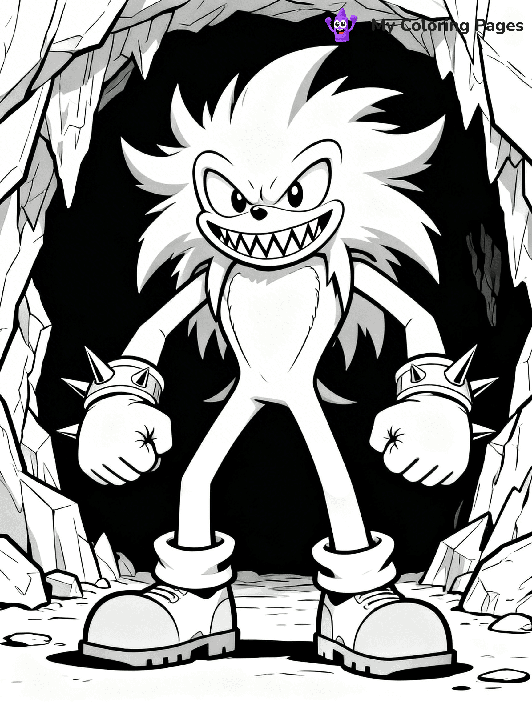 Sonic.Exe Coloring Pages - 7