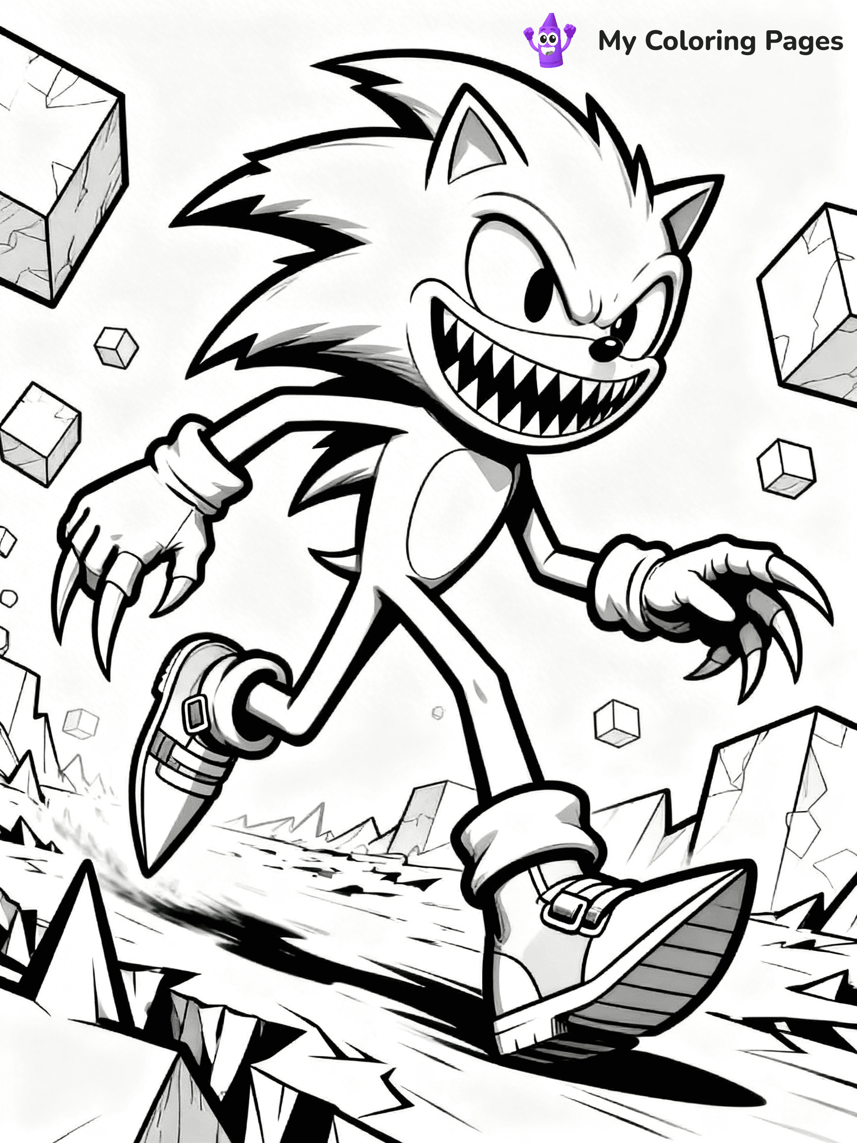 Sonic.Exe Coloring Pages - 6