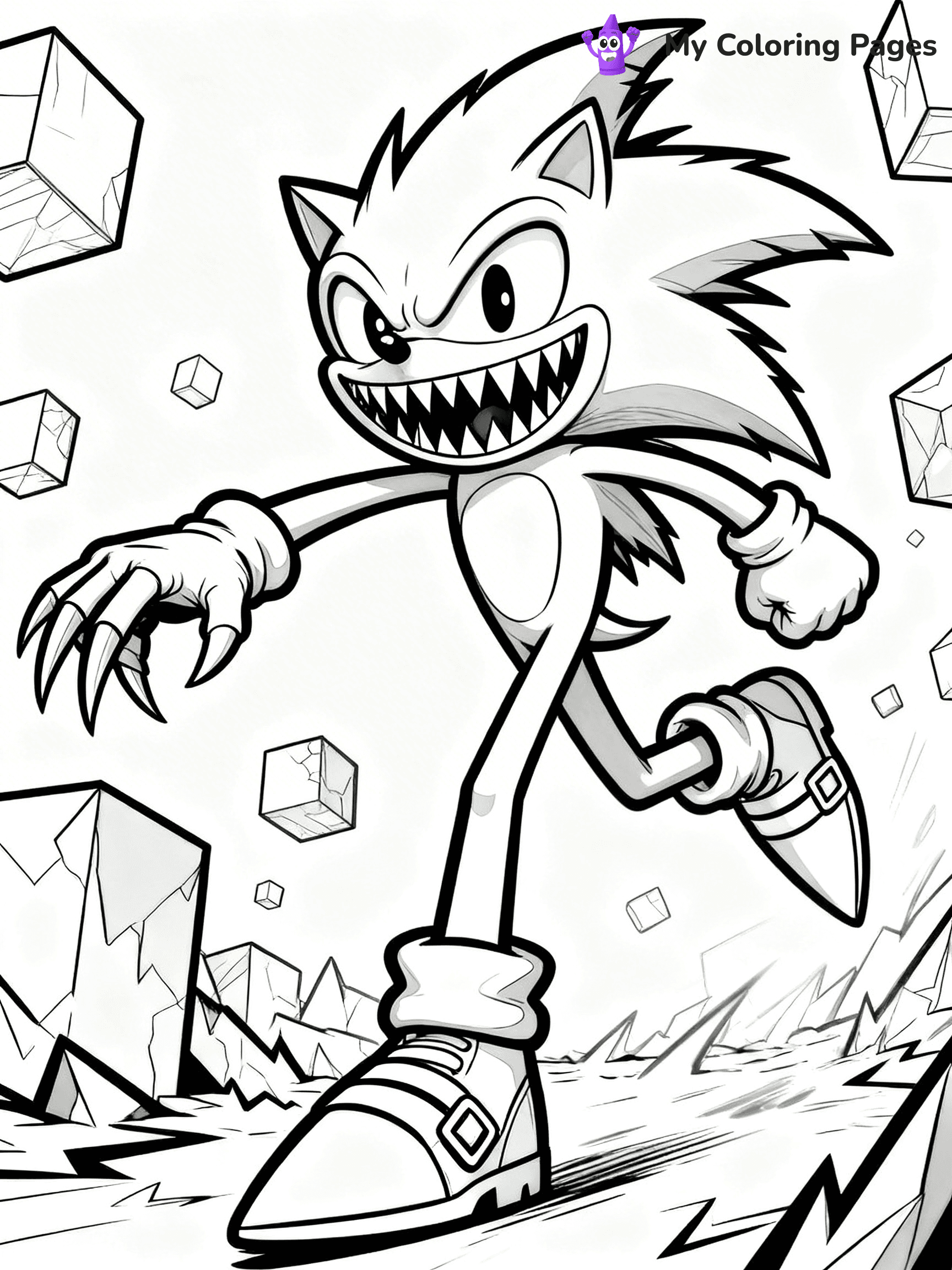Sonic.Exe Coloring Pages - 4