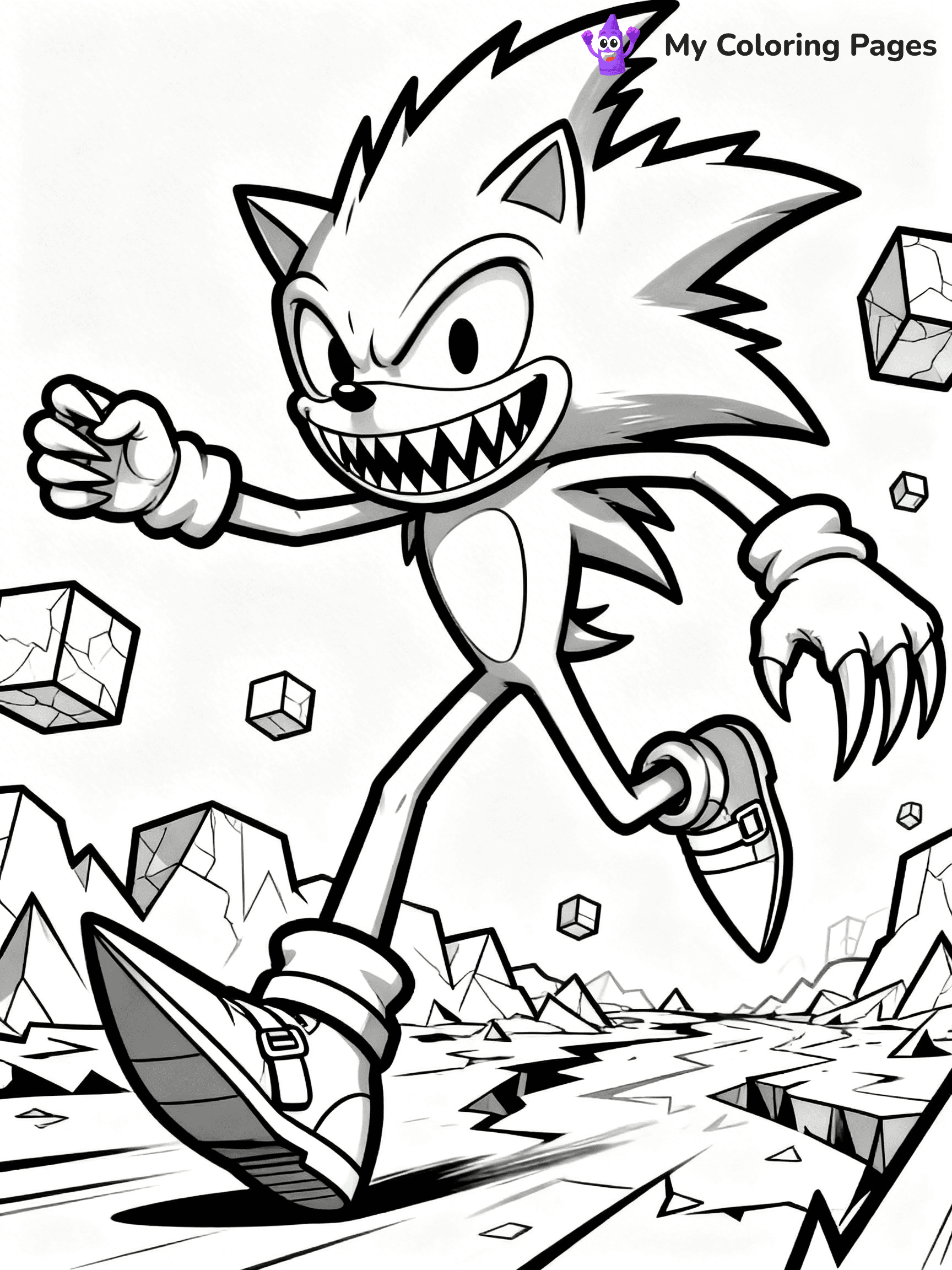 Sonic.Exe Coloring Pages - 3