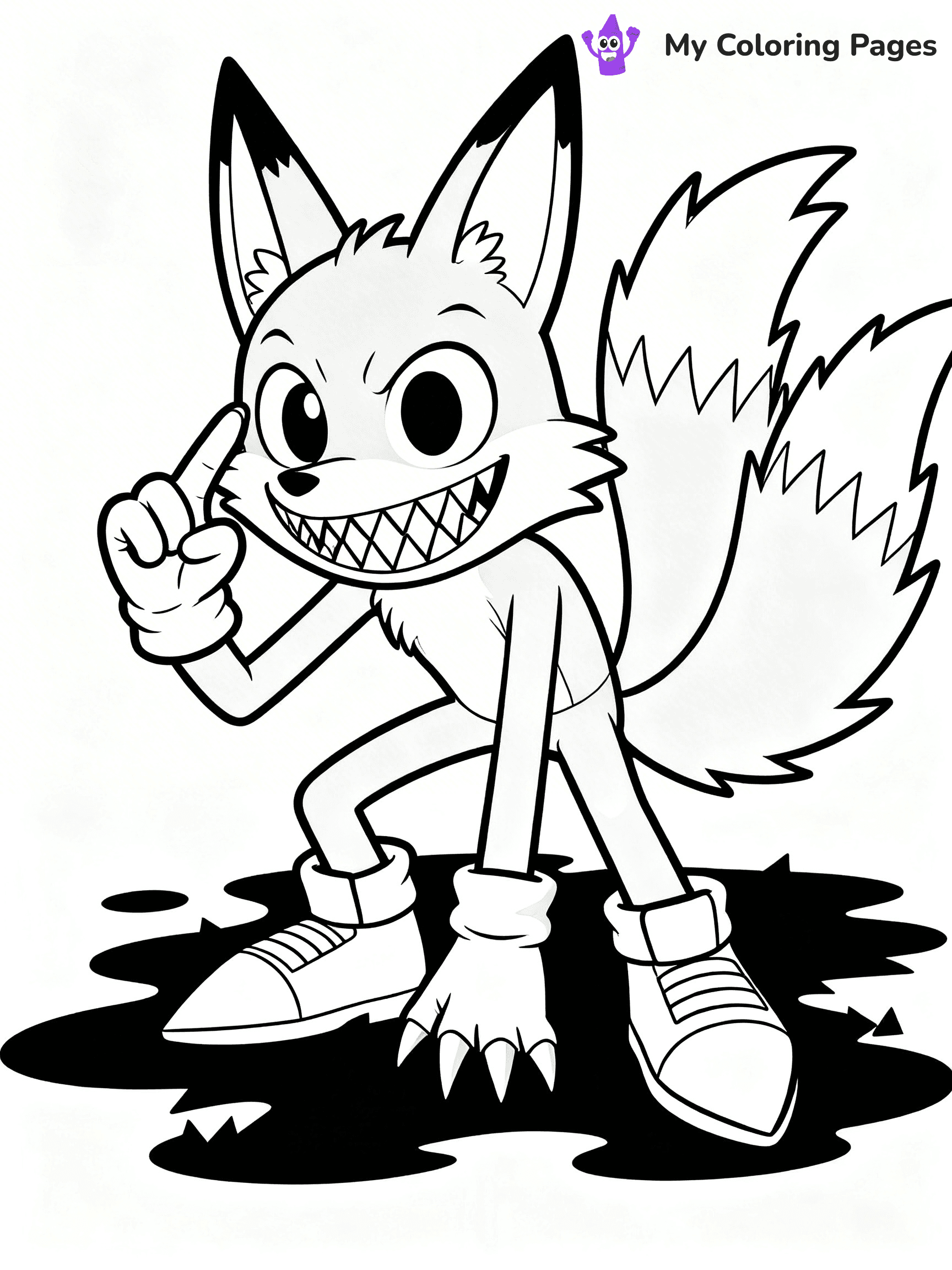 Sonic.Exe Coloring Pages - 8