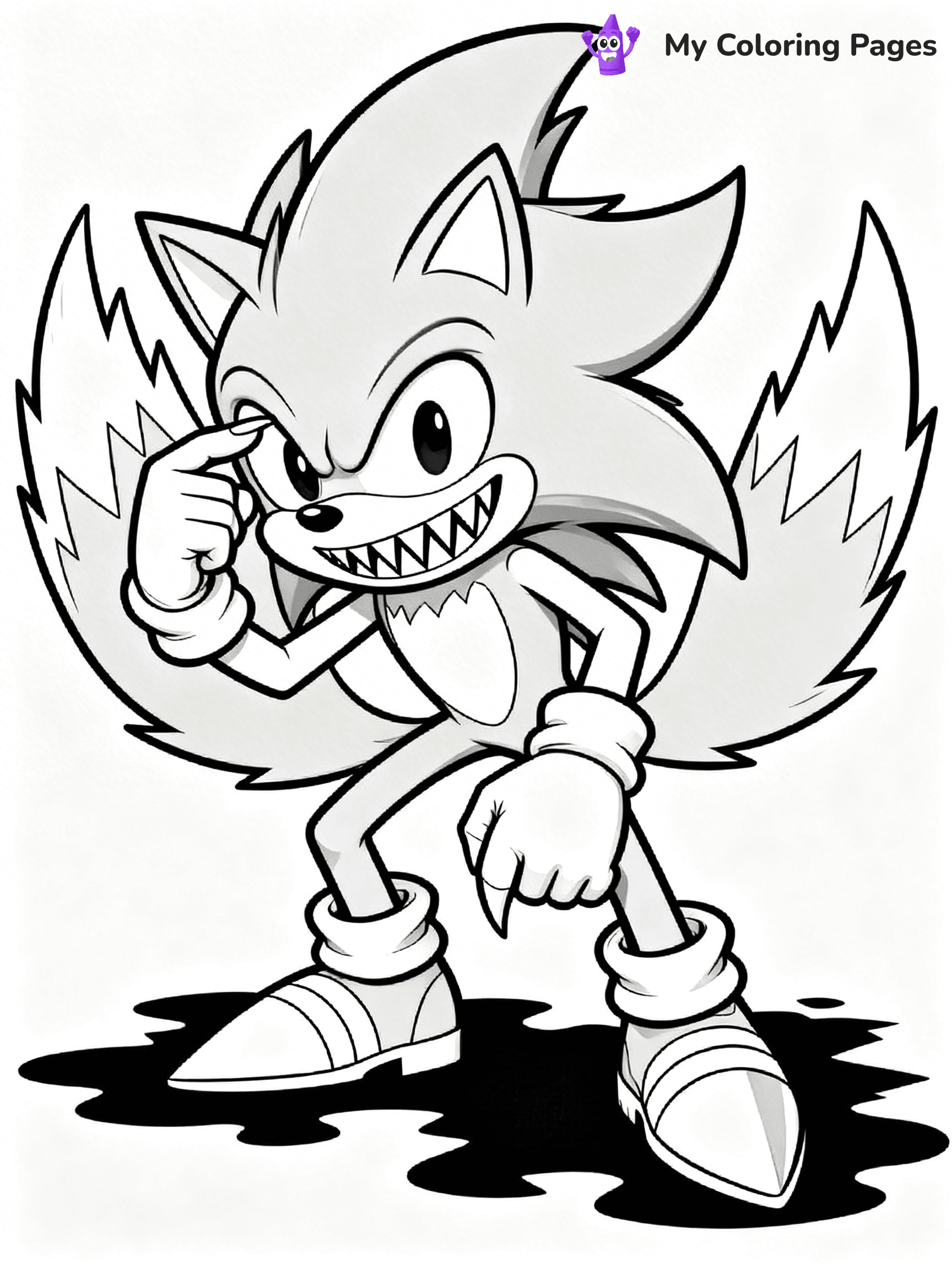 Sonic.Exe Coloring Pages - 7