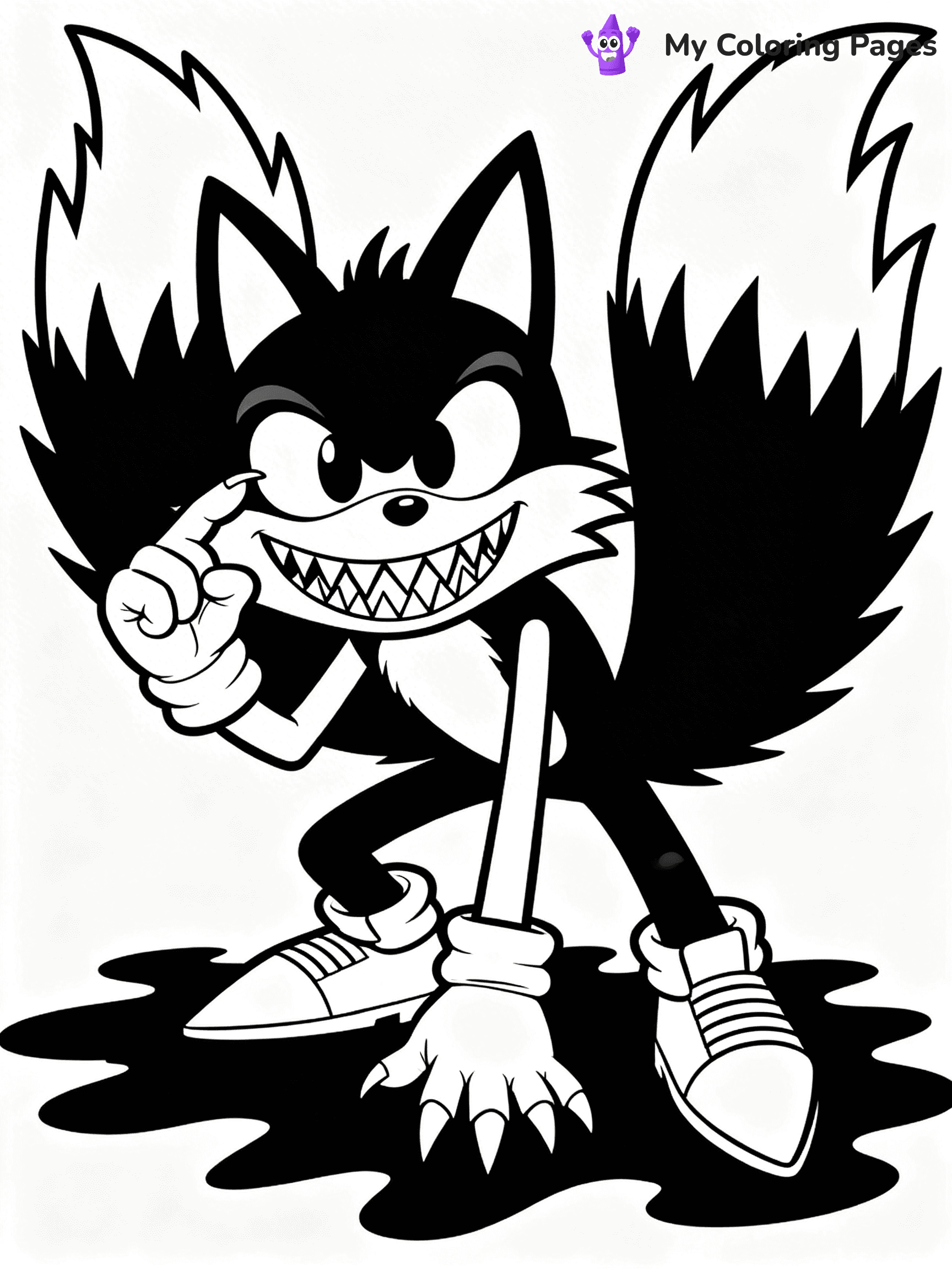 Sonic.Exe Coloring Pages - 6