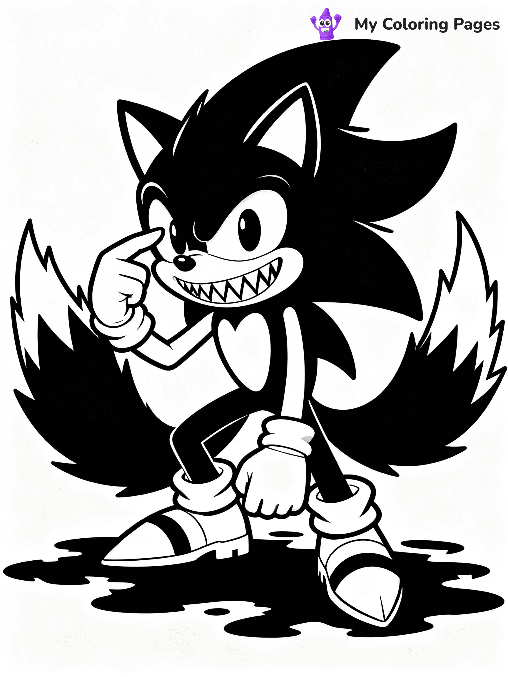 Sonic.Exe Coloring Pages - 4