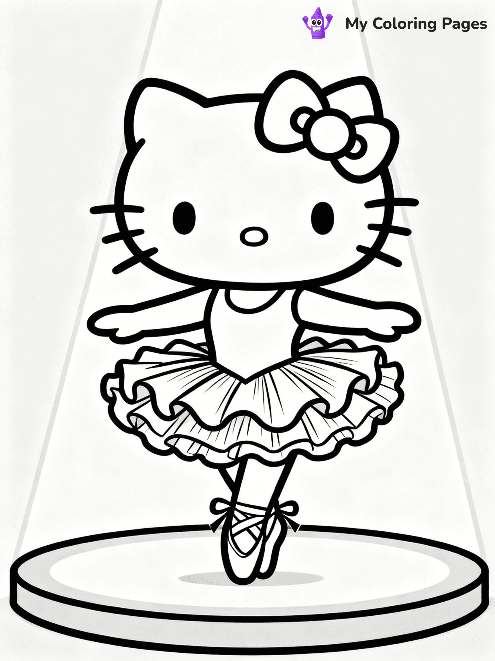 Hello Kitty Ballerina Coloring Pages - 24