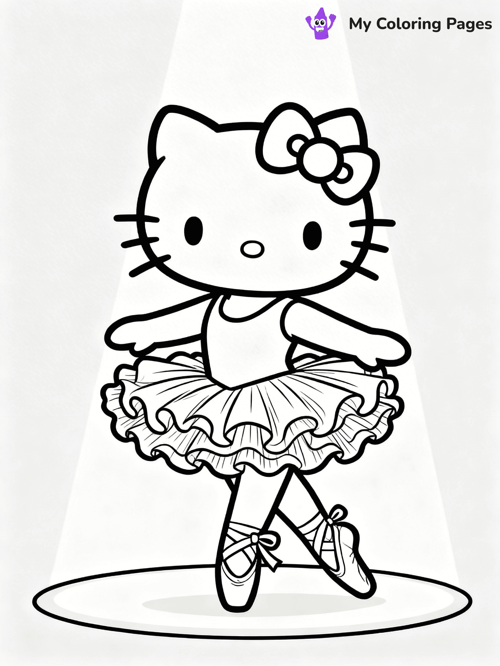 Hello Kitty Ballerina Coloring Pages - 23