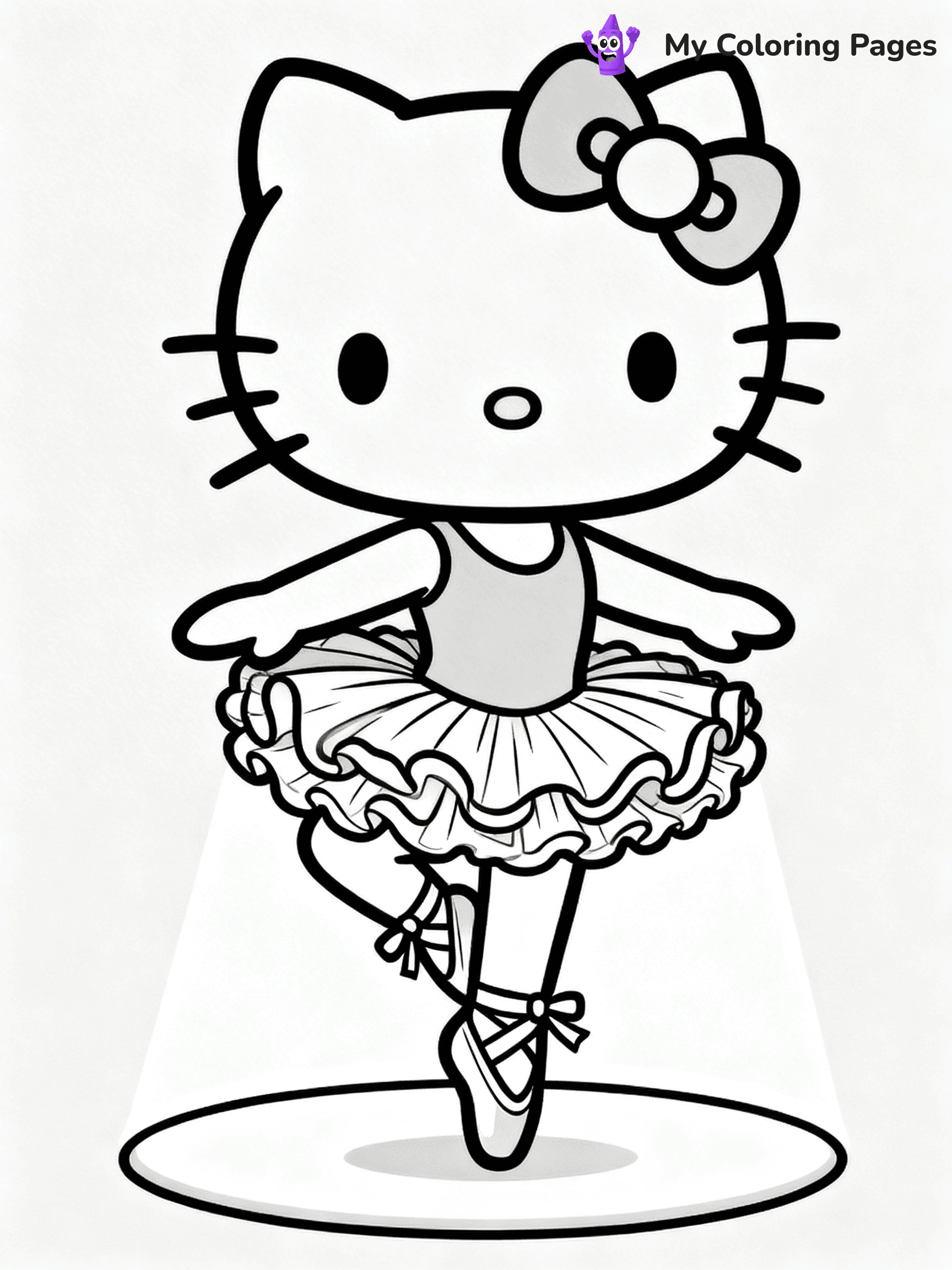 Hello Kitty Ballerina Coloring Pages - 22