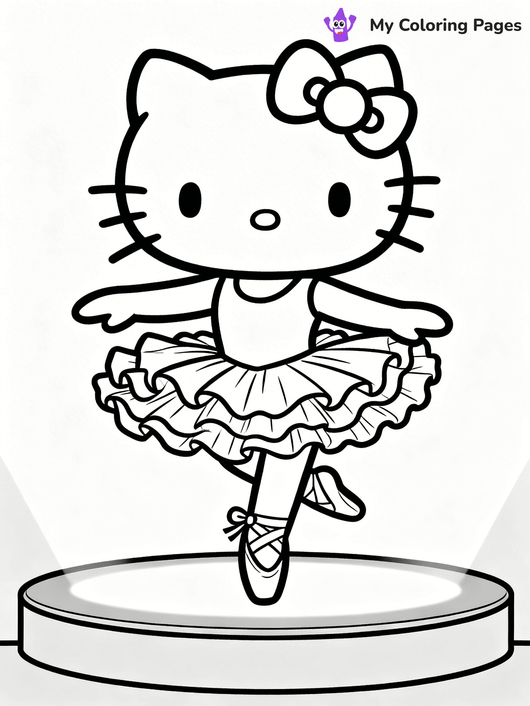 Hello Kitty Ballerina Coloring Pages - 21