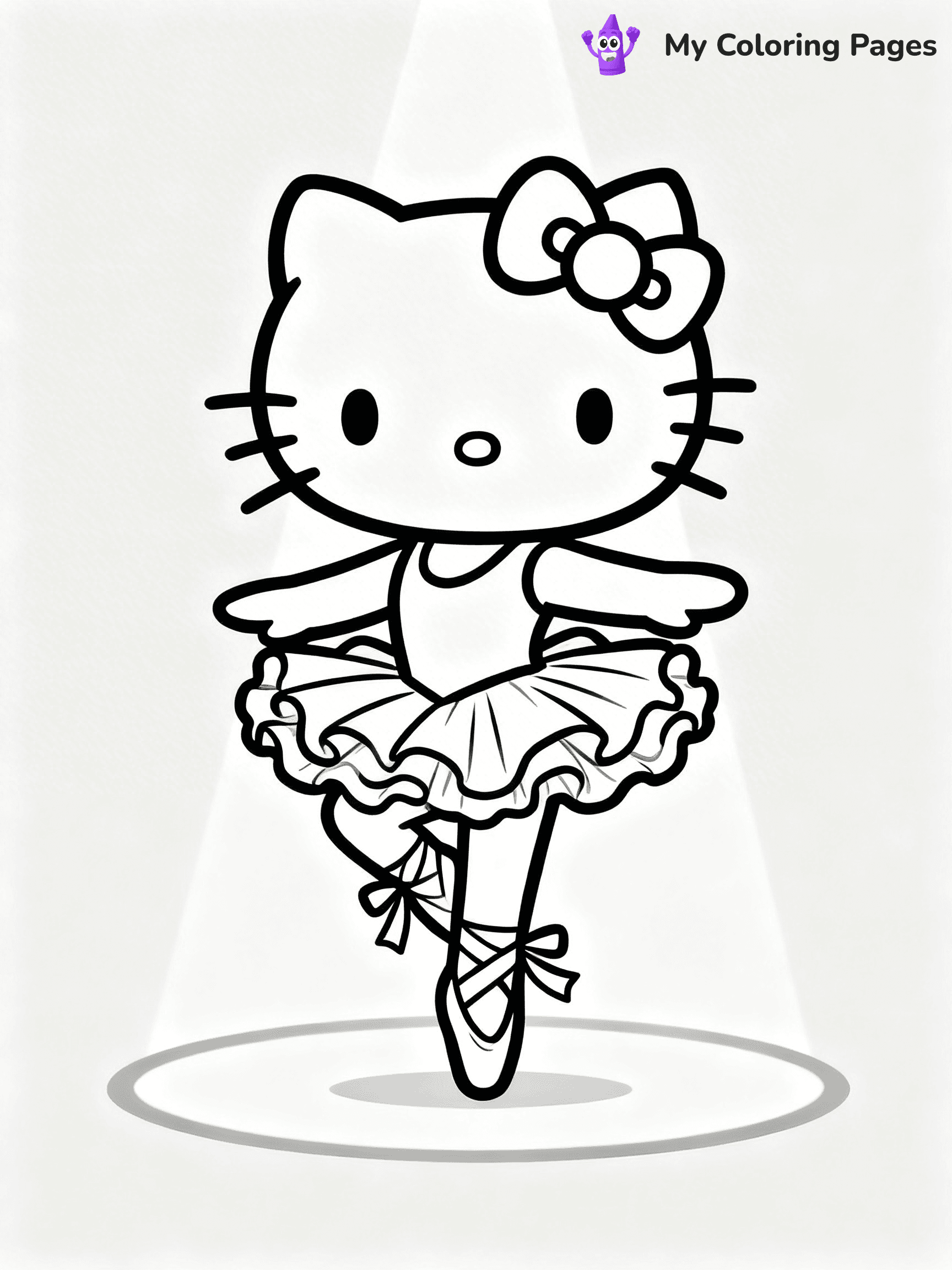 Hello Kitty Ballerina Coloring Pages - 20