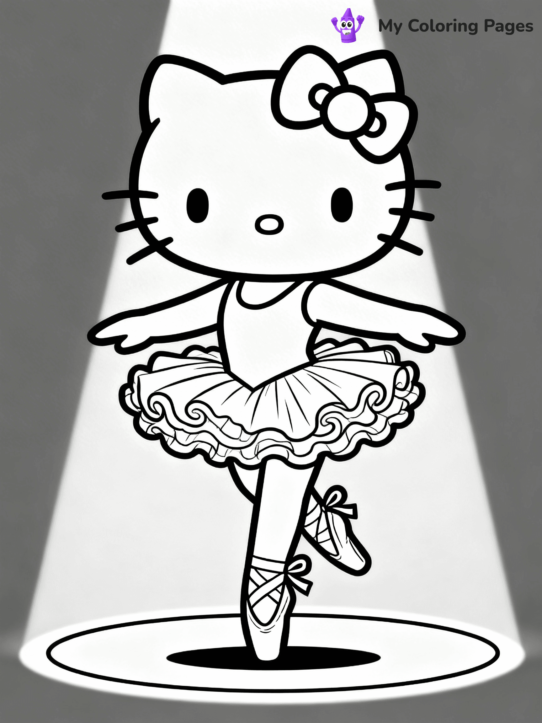 Hello Kitty Ballerina Coloring Pages - 19