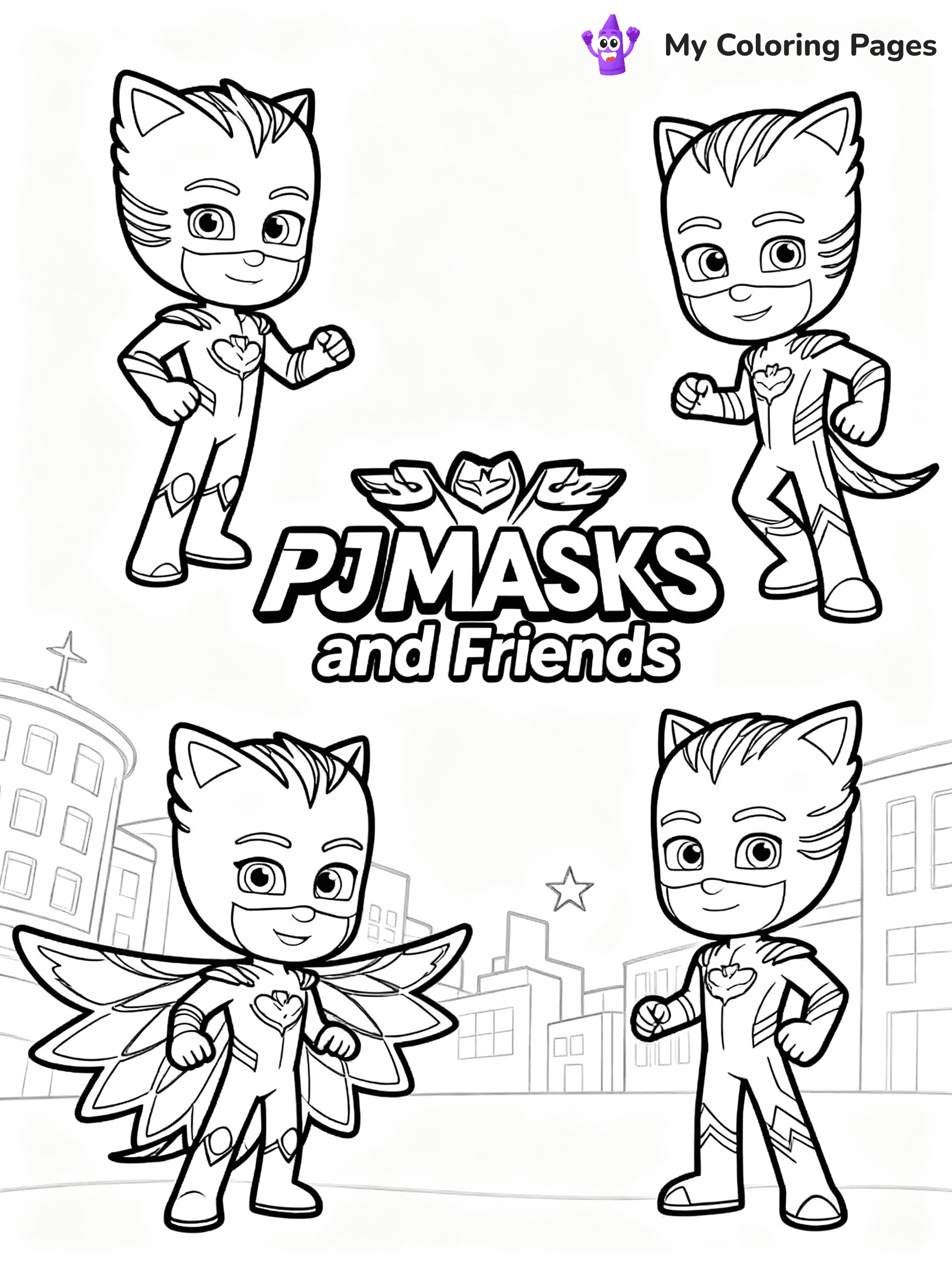 PJ Masks Coloring Pages - 18