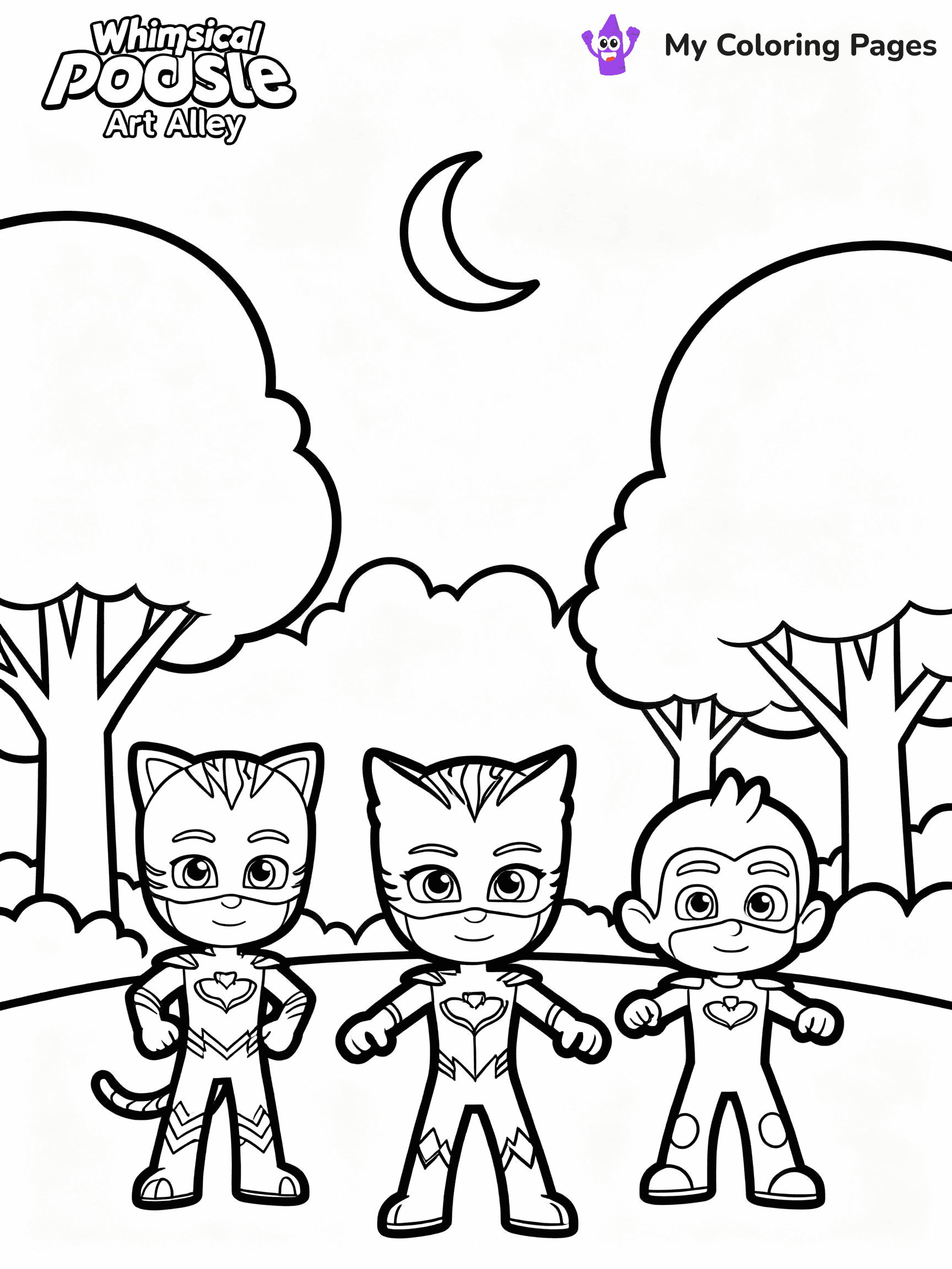 PJ Masks Coloring Pages - 17